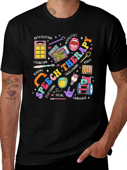 Speech Therapy T-Shirt - Colorful Design