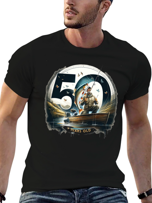 50 Years Old Fishing T-Shirt