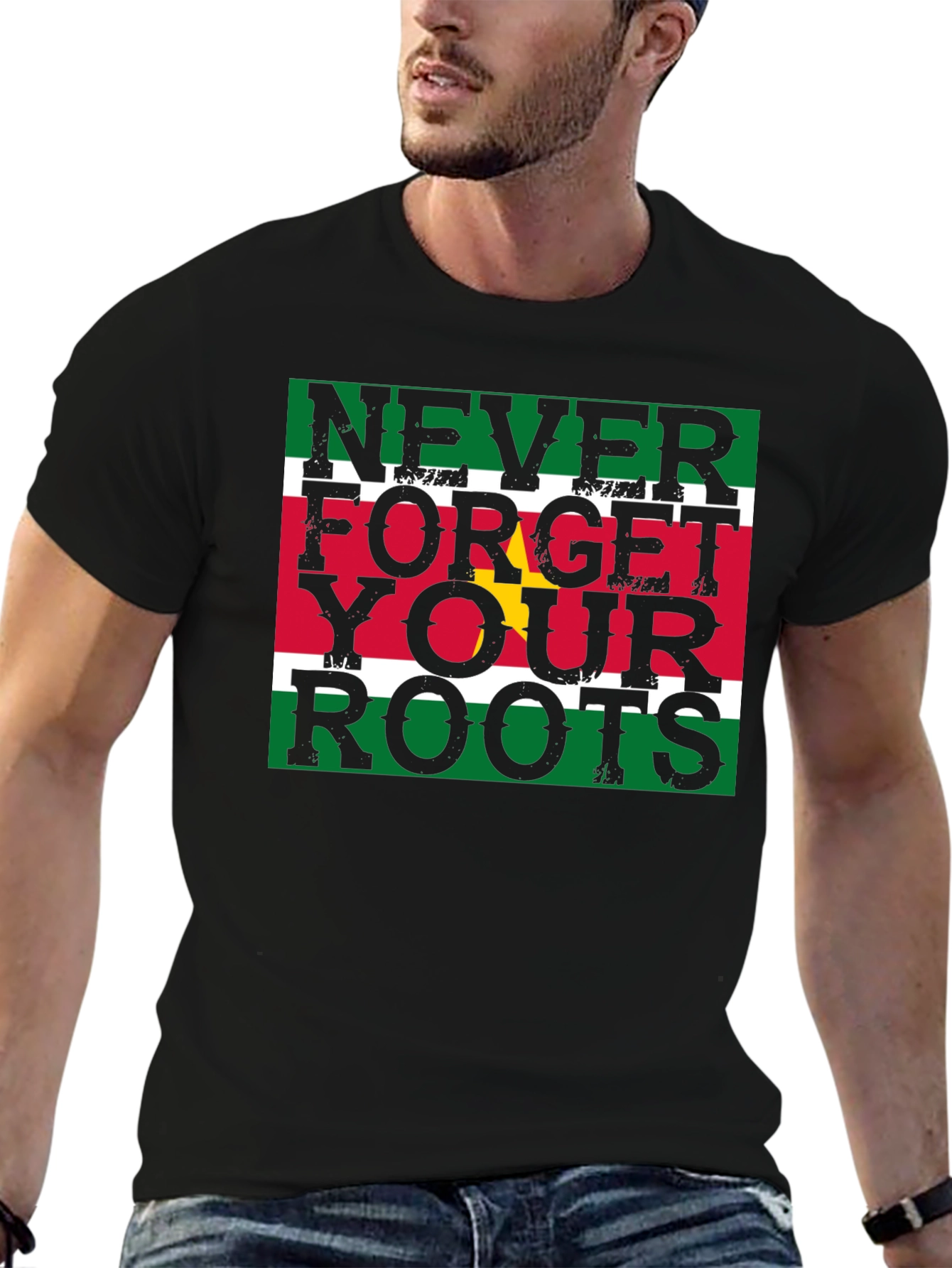 Never Forget Your Roots T-Shirt - Suriname Pride