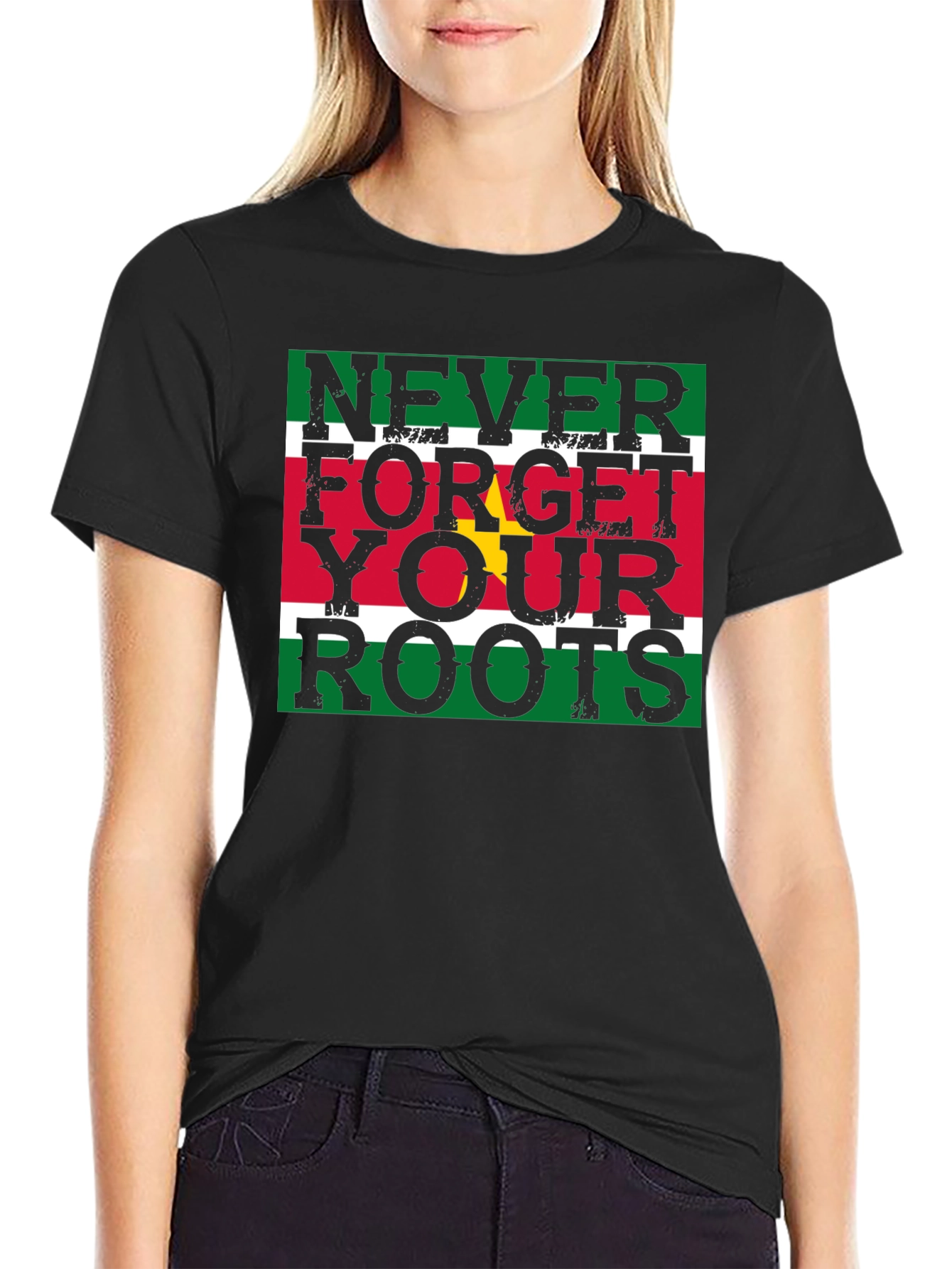 Never Forget Your Roots T-Shirt - Suriname Pride