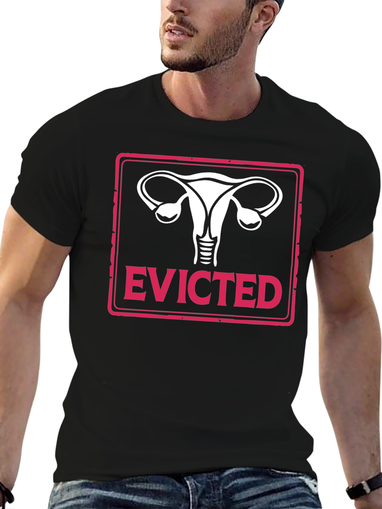 Evicted Uterus T-Shirt - Pro Choice Feminism Tee