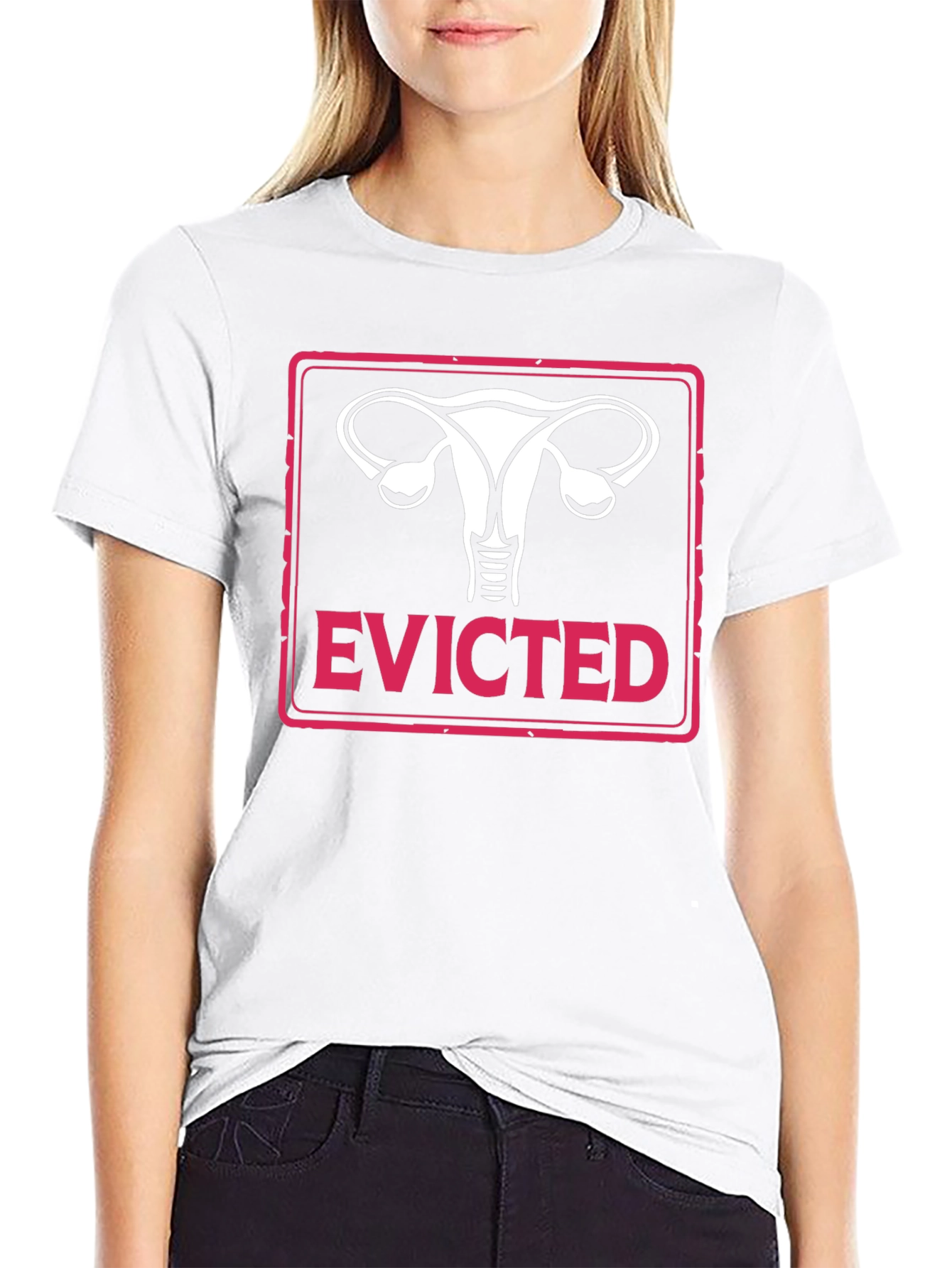 Evicted Uterus T-Shirt - Pro Choice Feminism Tee