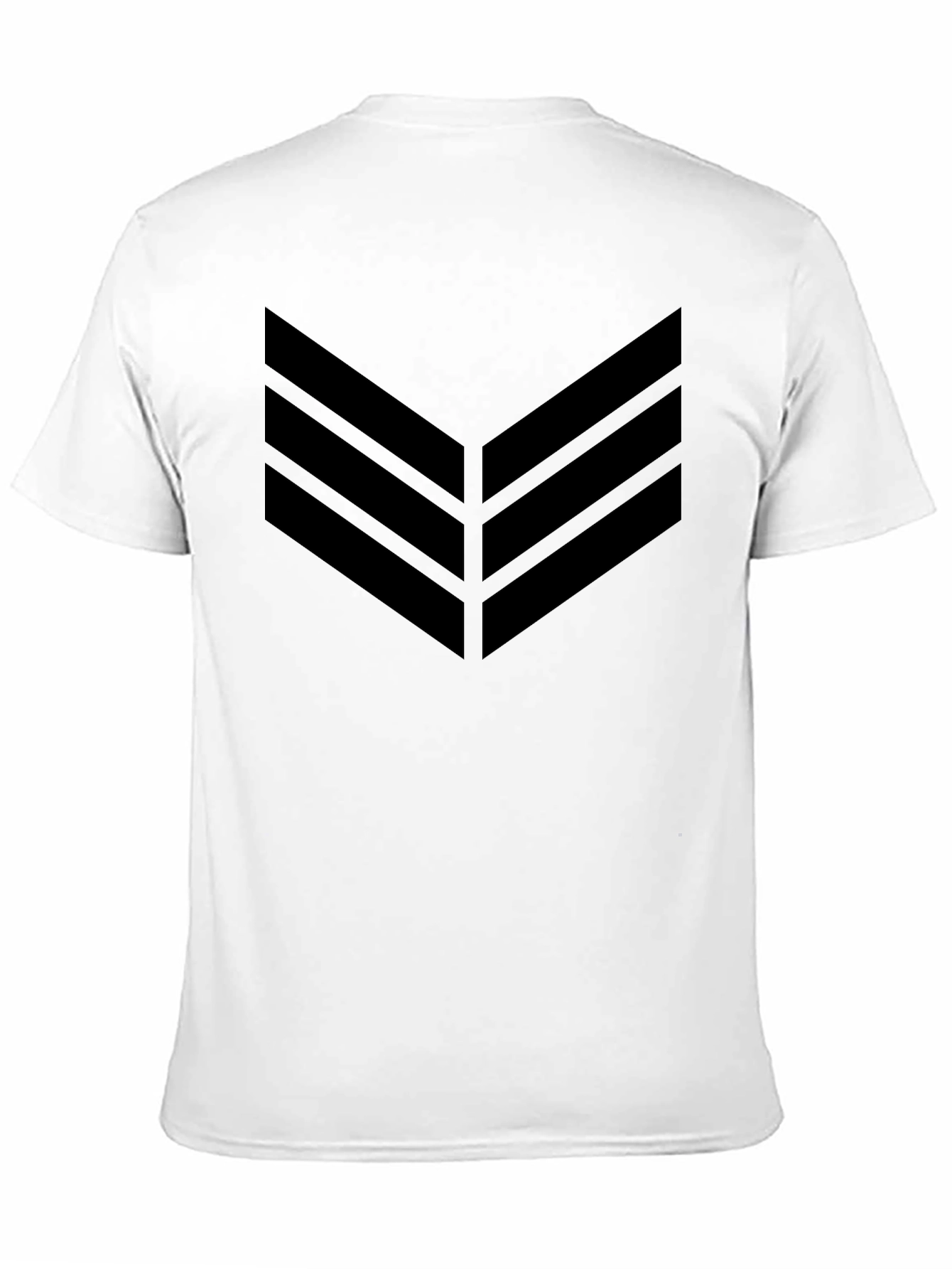 Black Chevron Graphic Tee - Modern Style
