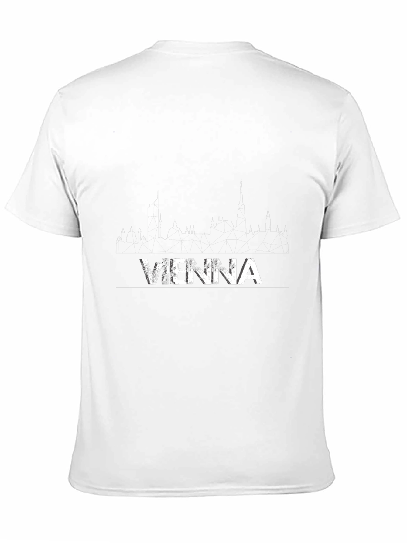 Vienna Skyline Graphic T-Shirt - Black