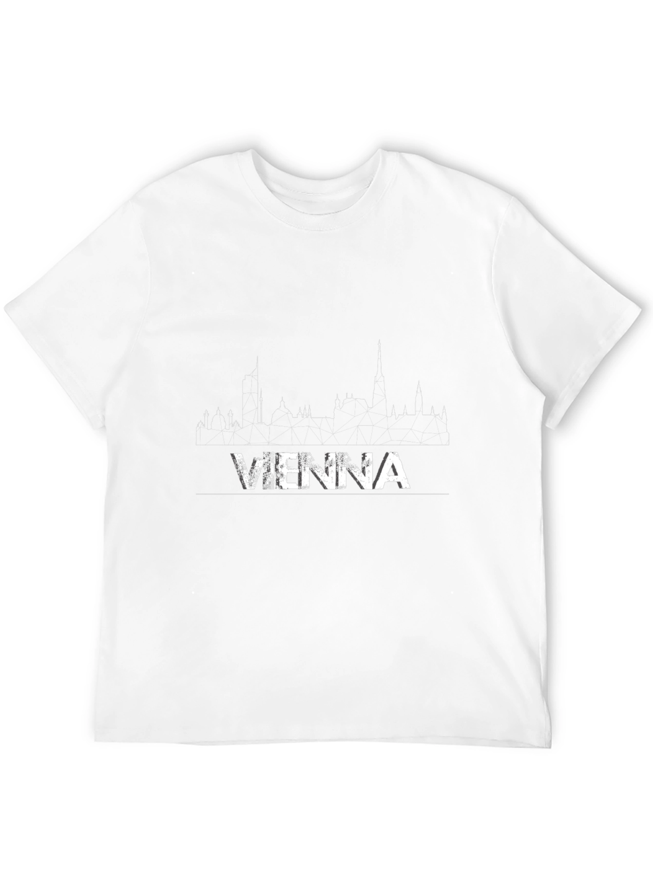Vienna Skyline Graphic T-Shirt - Black