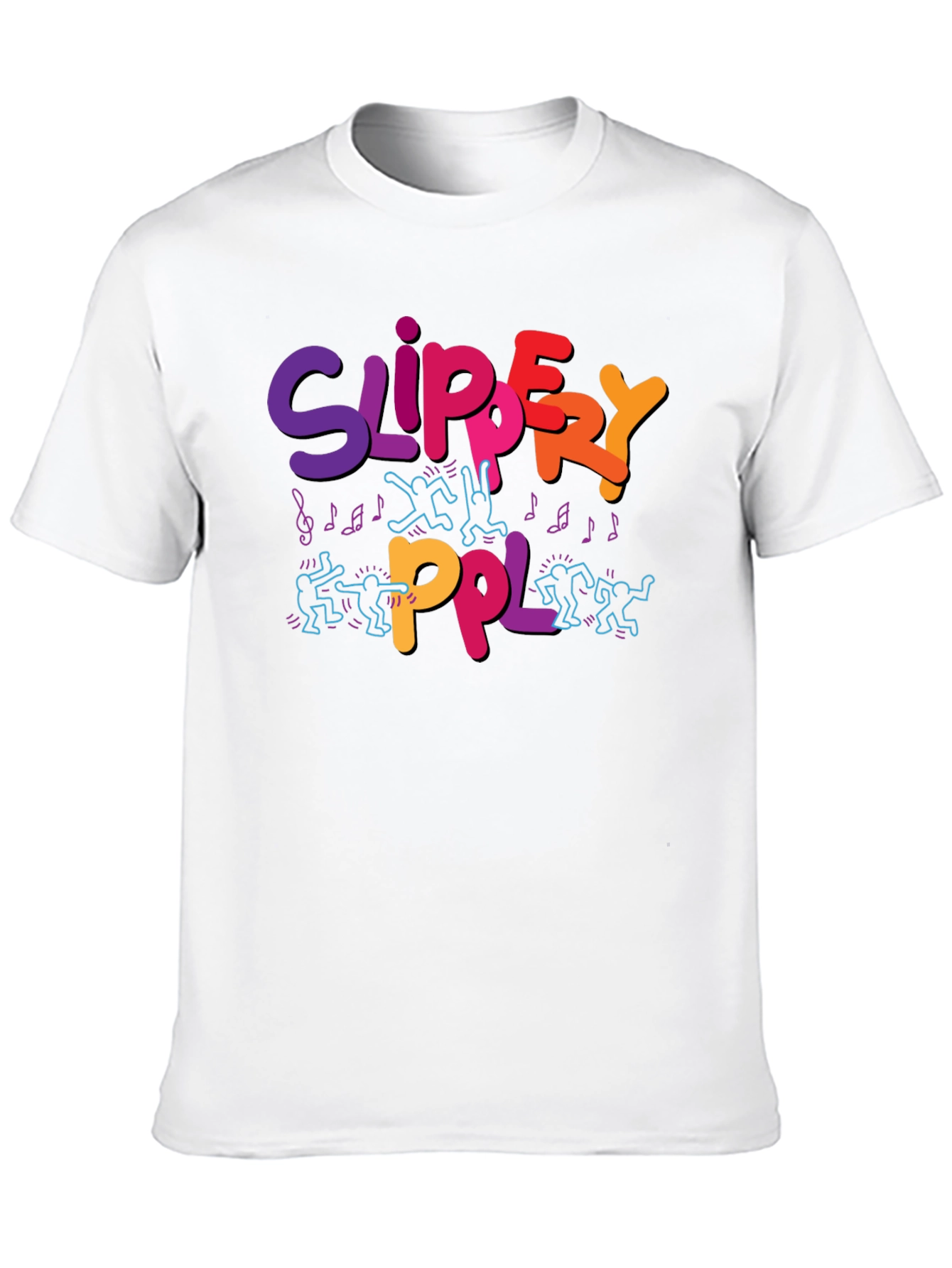 Slippery PPL Graphic T-Shirt - Black
