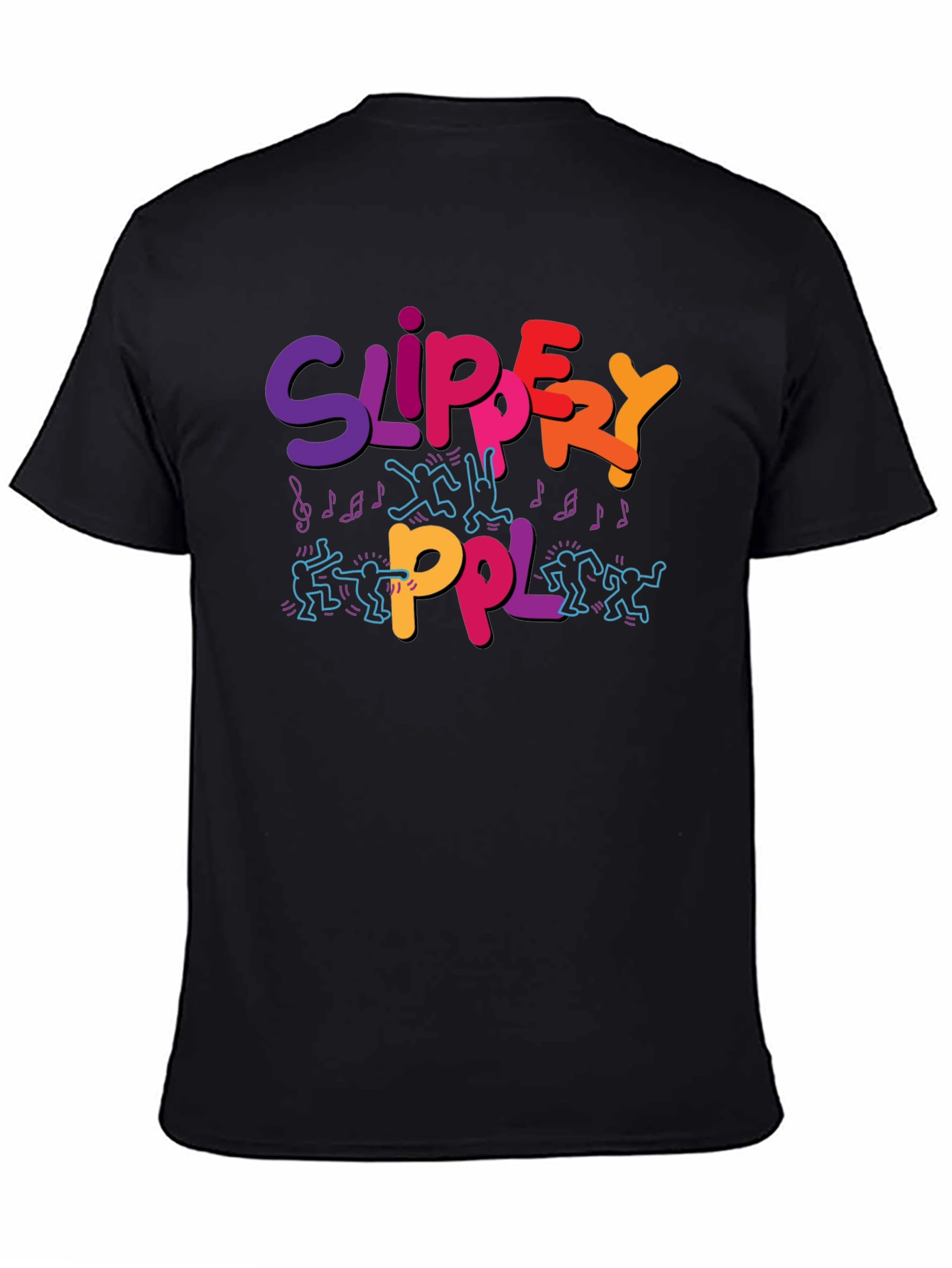 Slippery PPL Graphic T-Shirt - Black