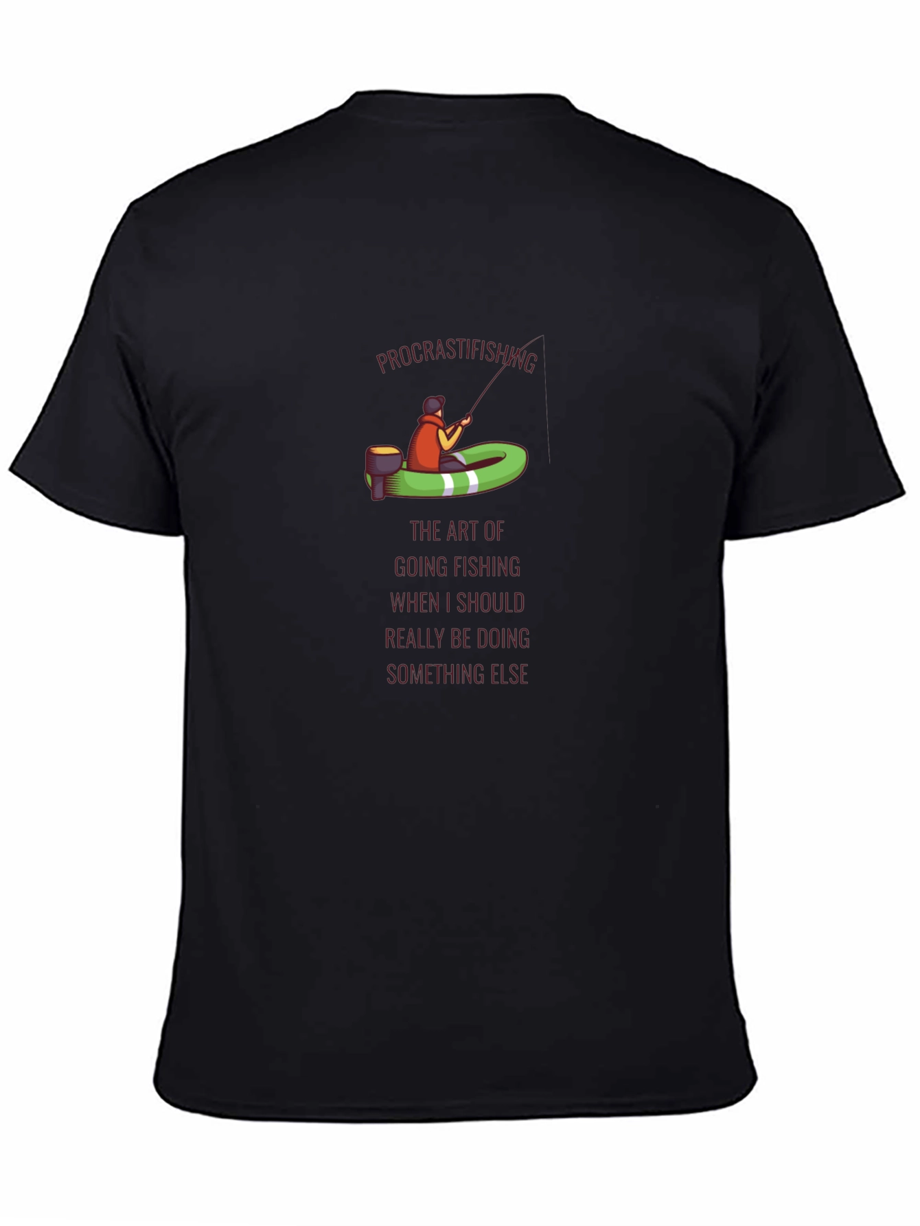 Procrastifishing T-Shirt: Funny Fishing Tee