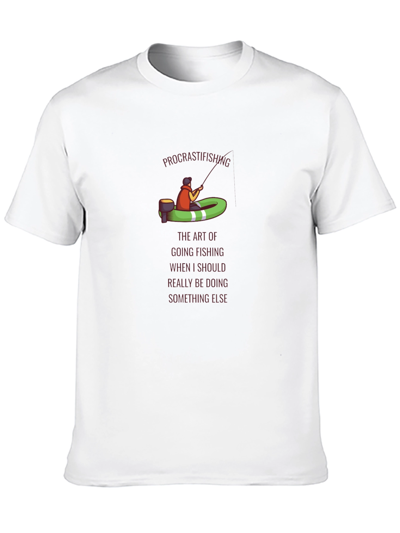 Procrastifishing T-Shirt: Funny Fishing Tee