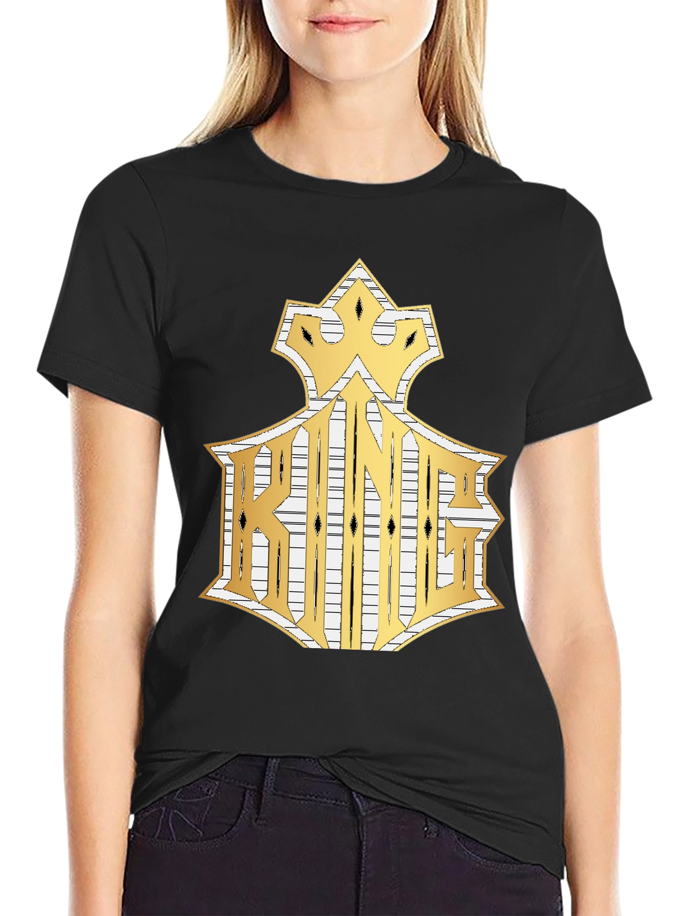King Graphic Tee - Crown Gold