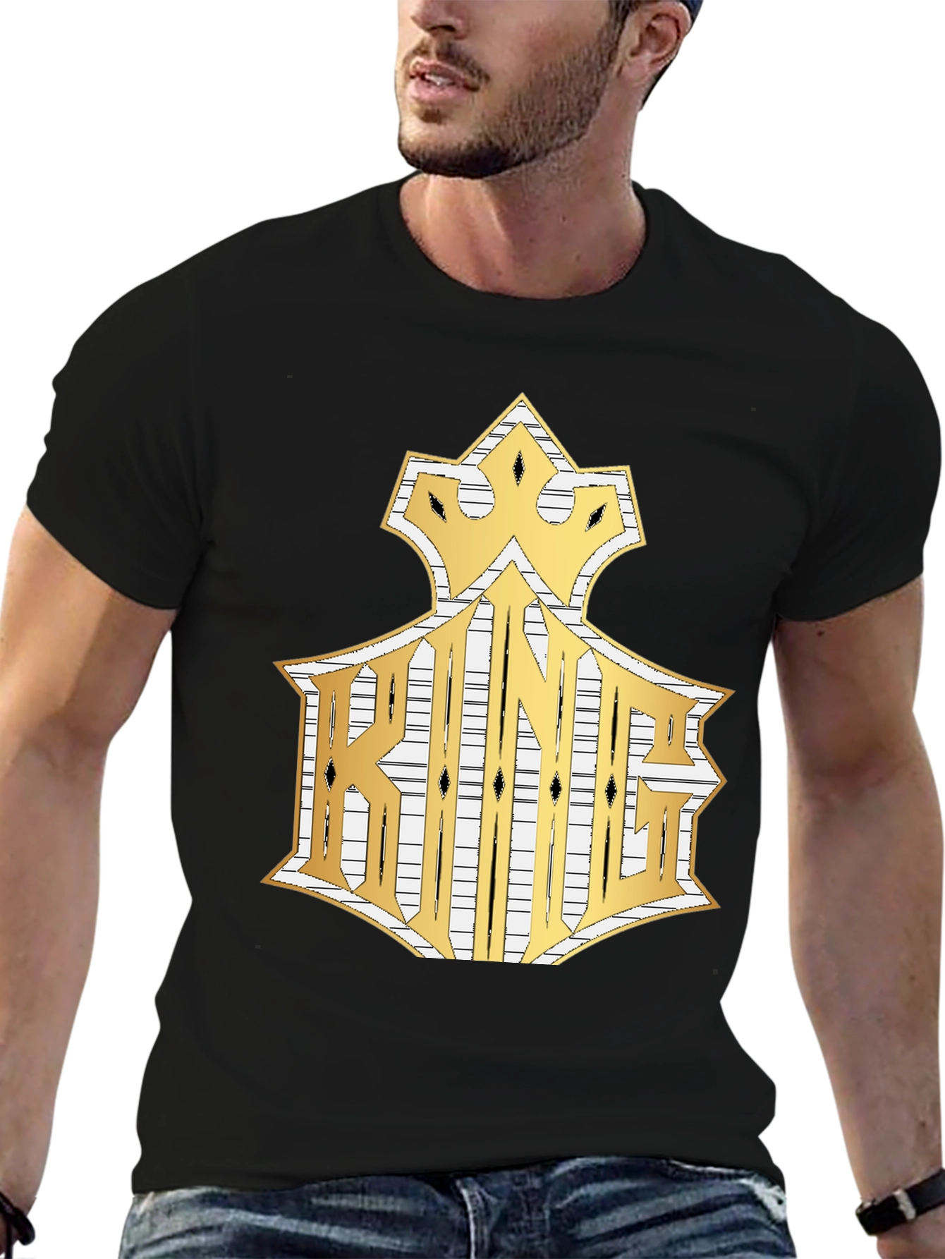 King Graphic Tee - Crown Gold