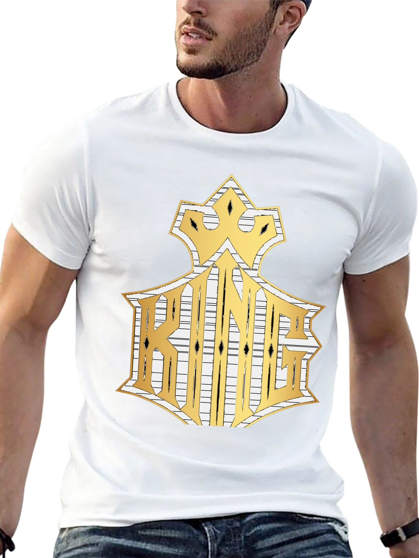 King Graphic Tee - Crown Gold