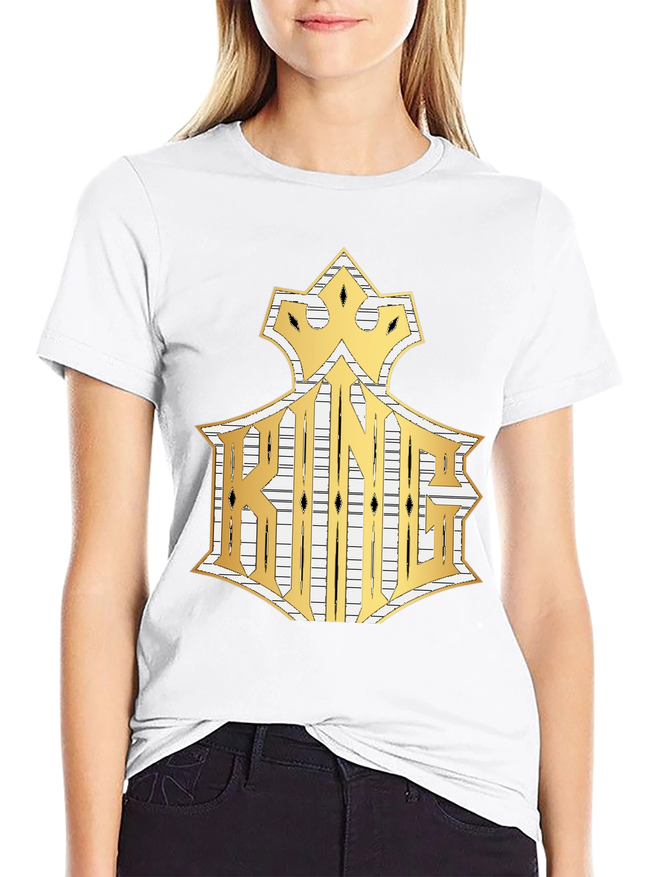 King Graphic Tee - Crown Gold