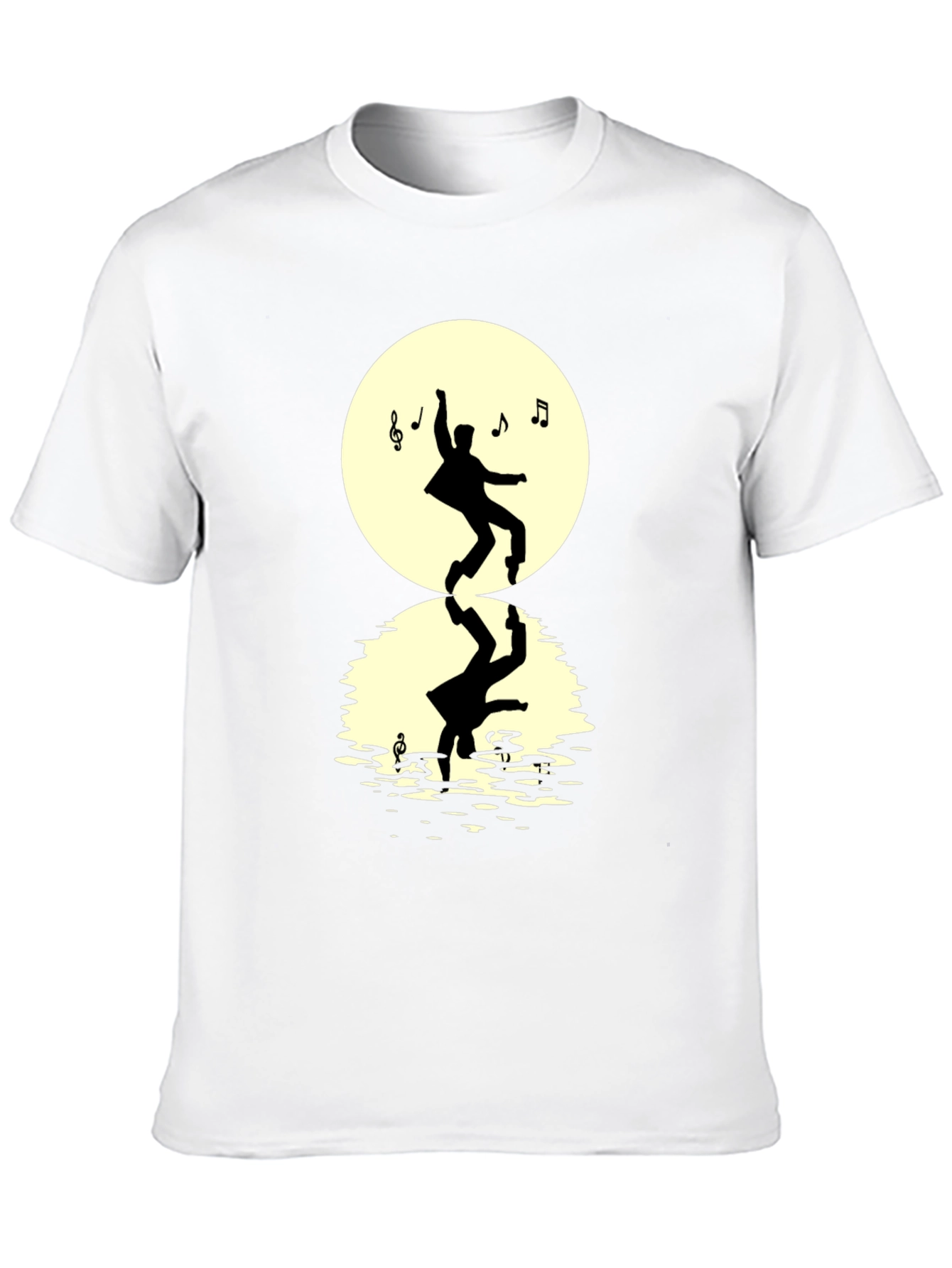 Dancing Silhouette Mens Black T-Shirt