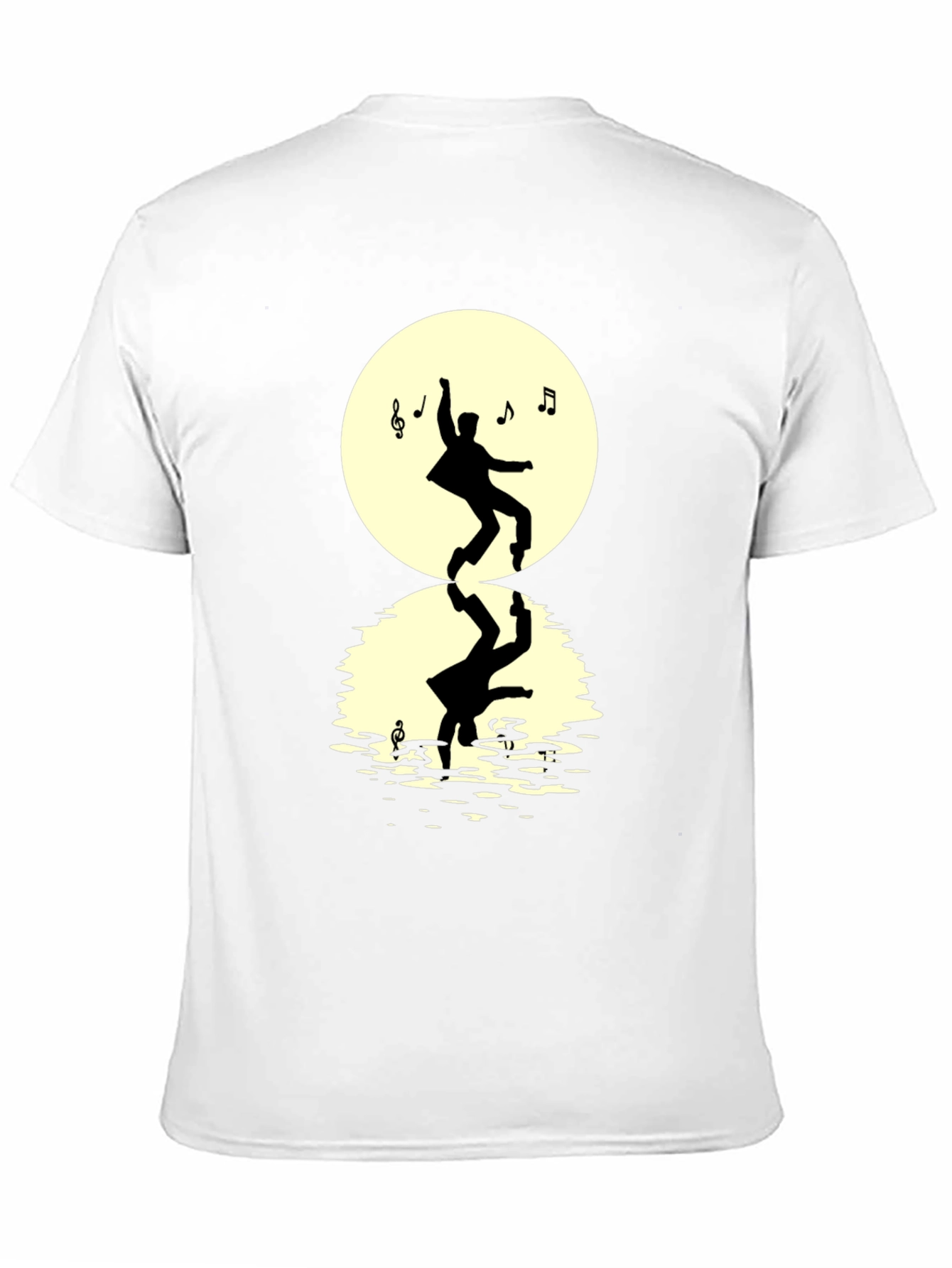 Dancing Silhouette Mens Black T-Shirt