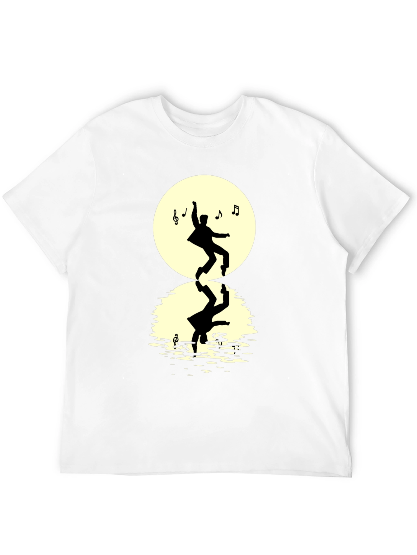Dancing Silhouette Mens Black T-Shirt