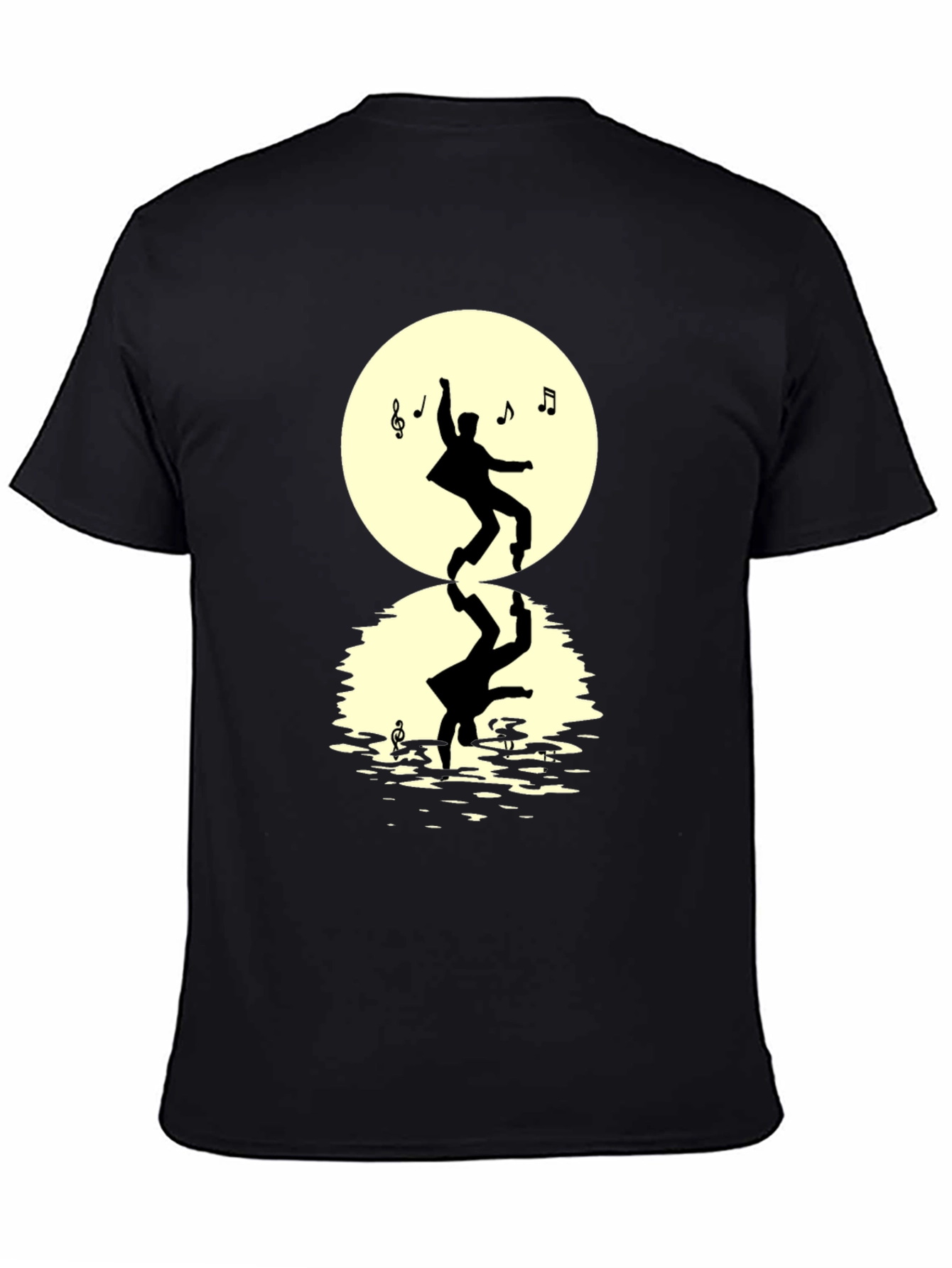 Dancing Silhouette Mens Black T-Shirt