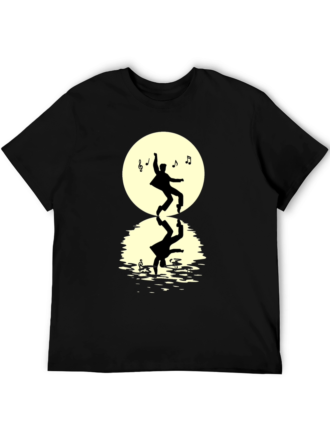 Dancing Silhouette Mens Black T-Shirt