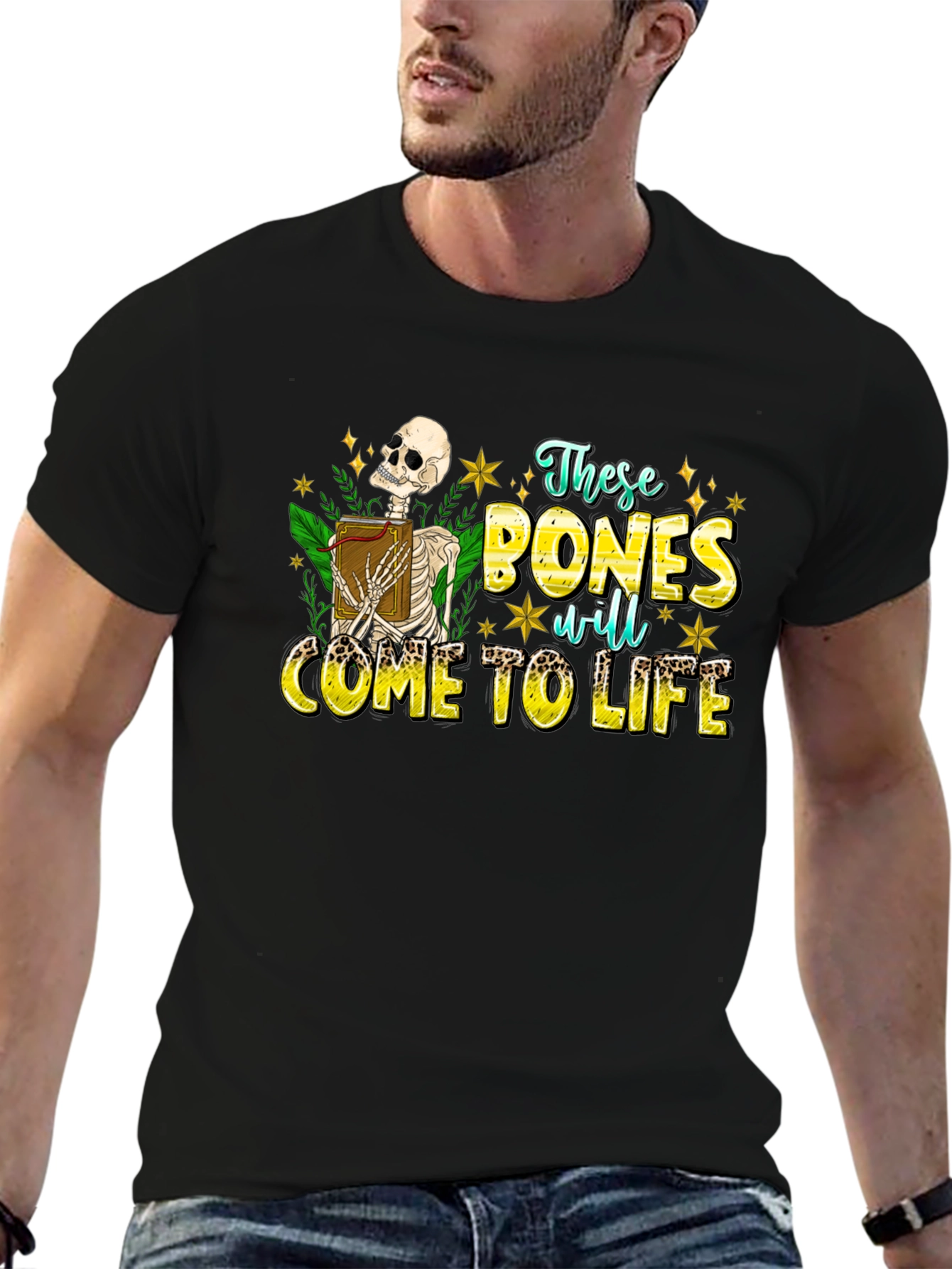 These Bones Will Come to Life Black T-Shirt