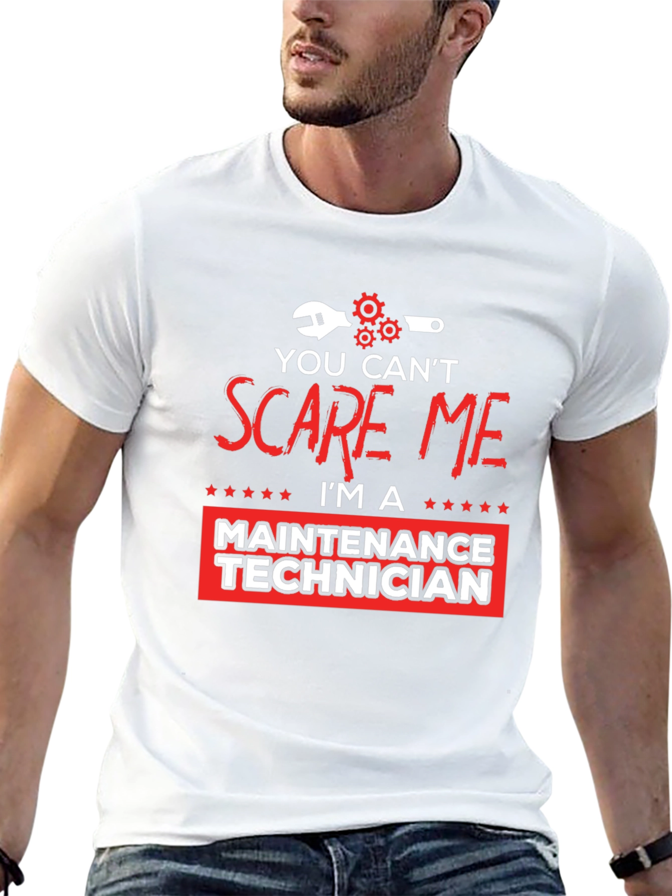 Maintenance Technician T-Shirt - You Cant Scare Me!