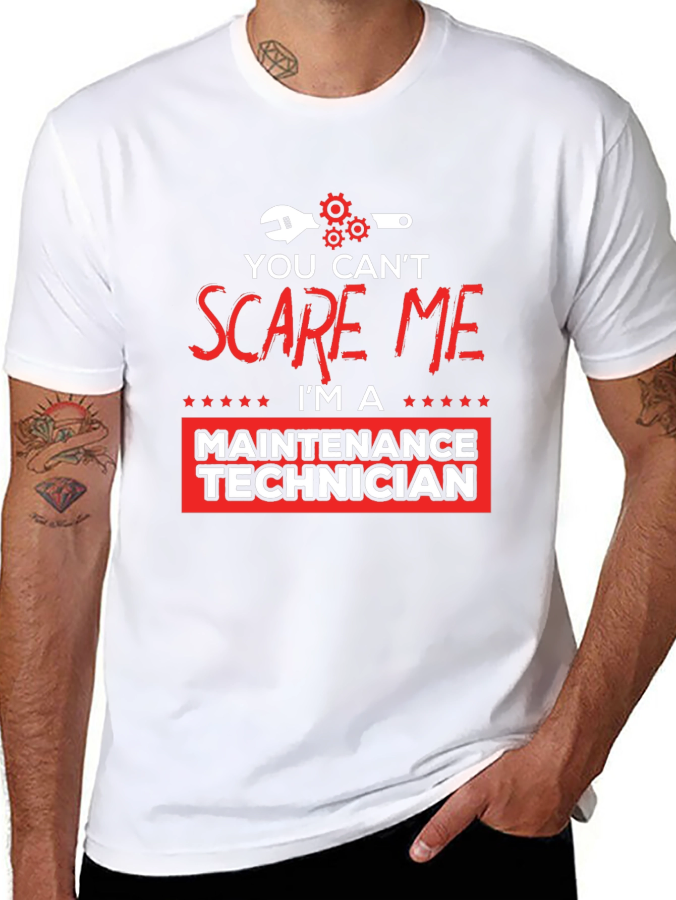 Maintenance Technician T-Shirt - You Cant Scare Me!
