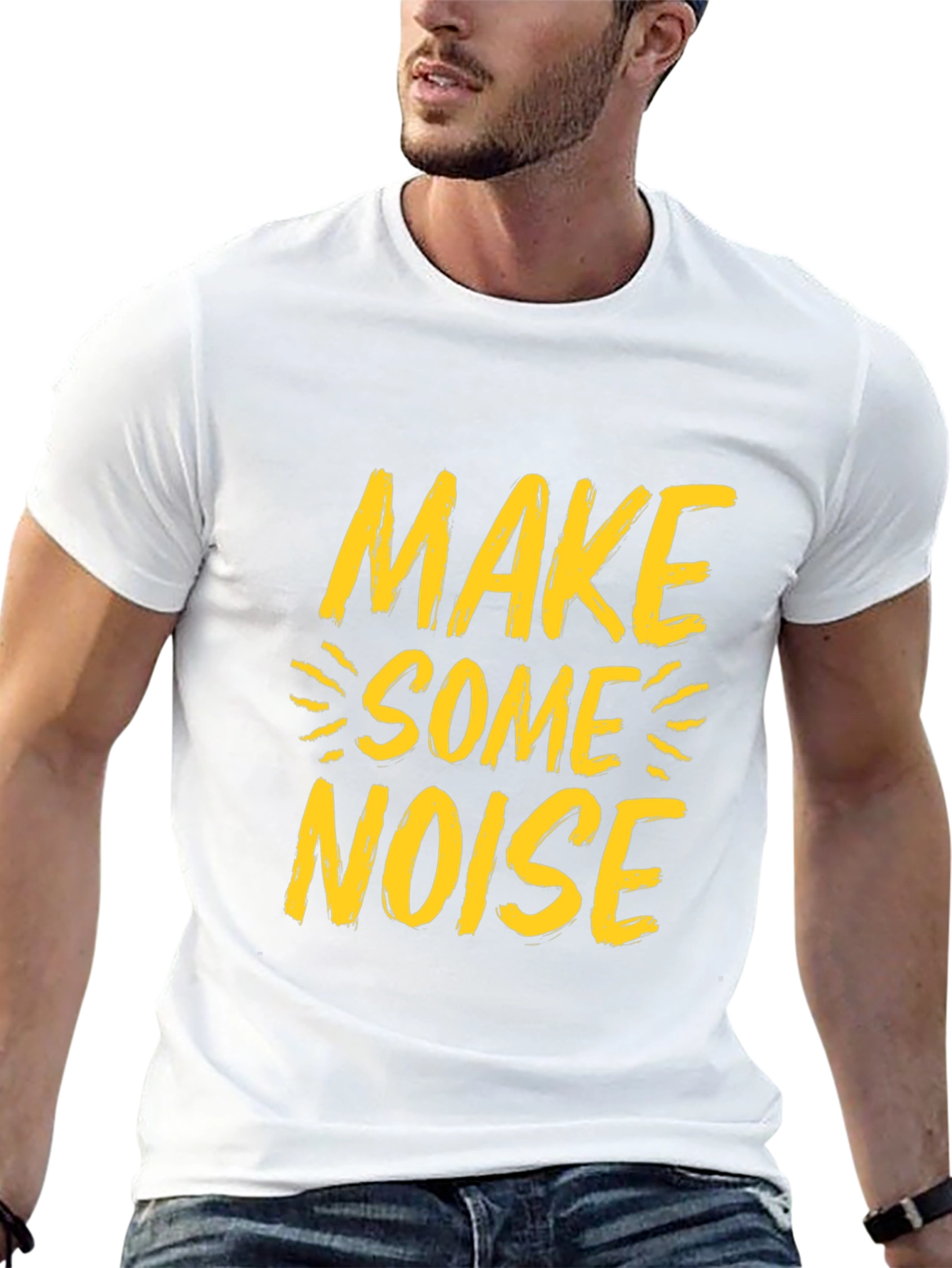 Make Some Noise Graphic Tee - Black