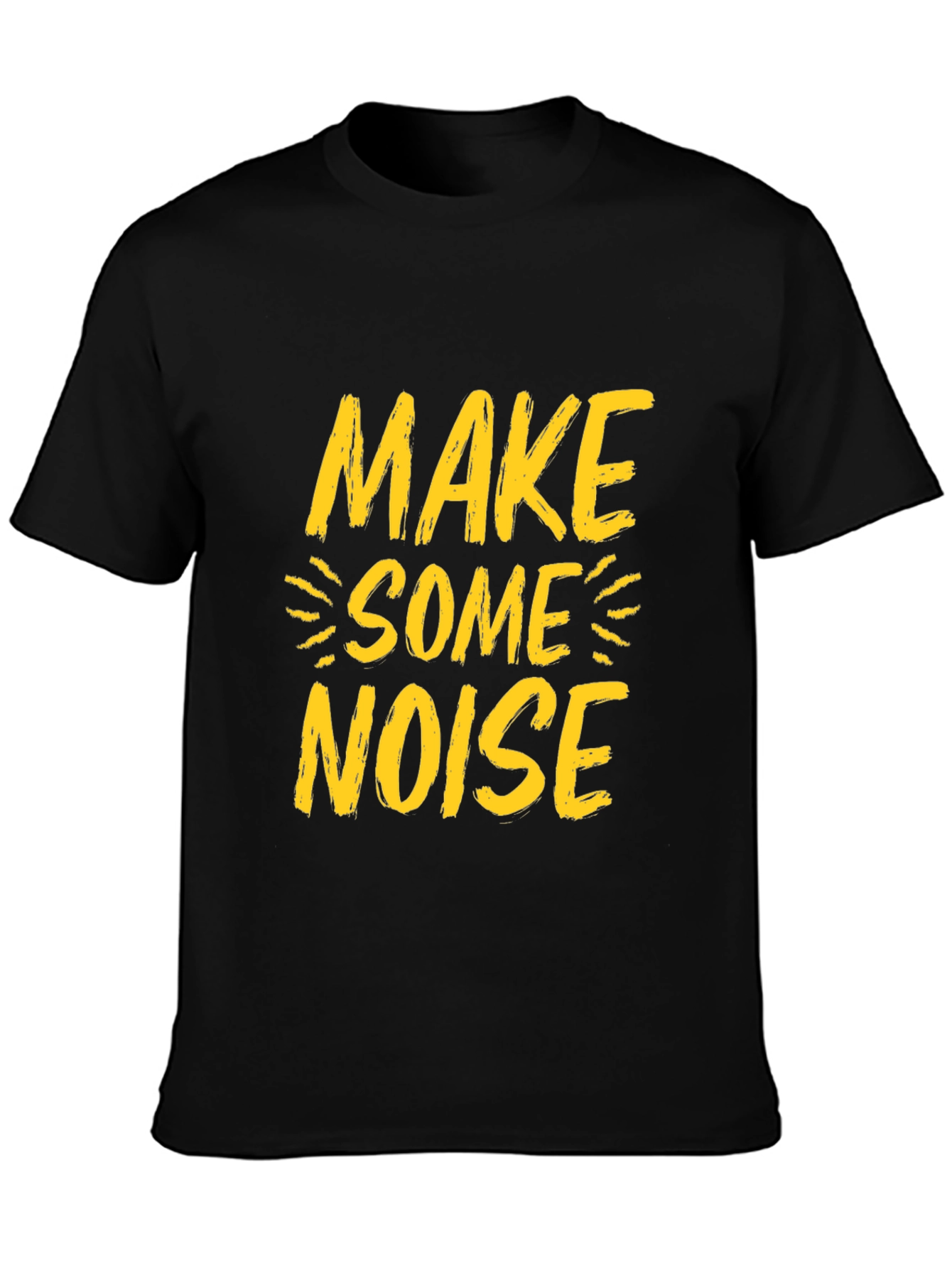 Make Some Noise Graphic Tee - Black