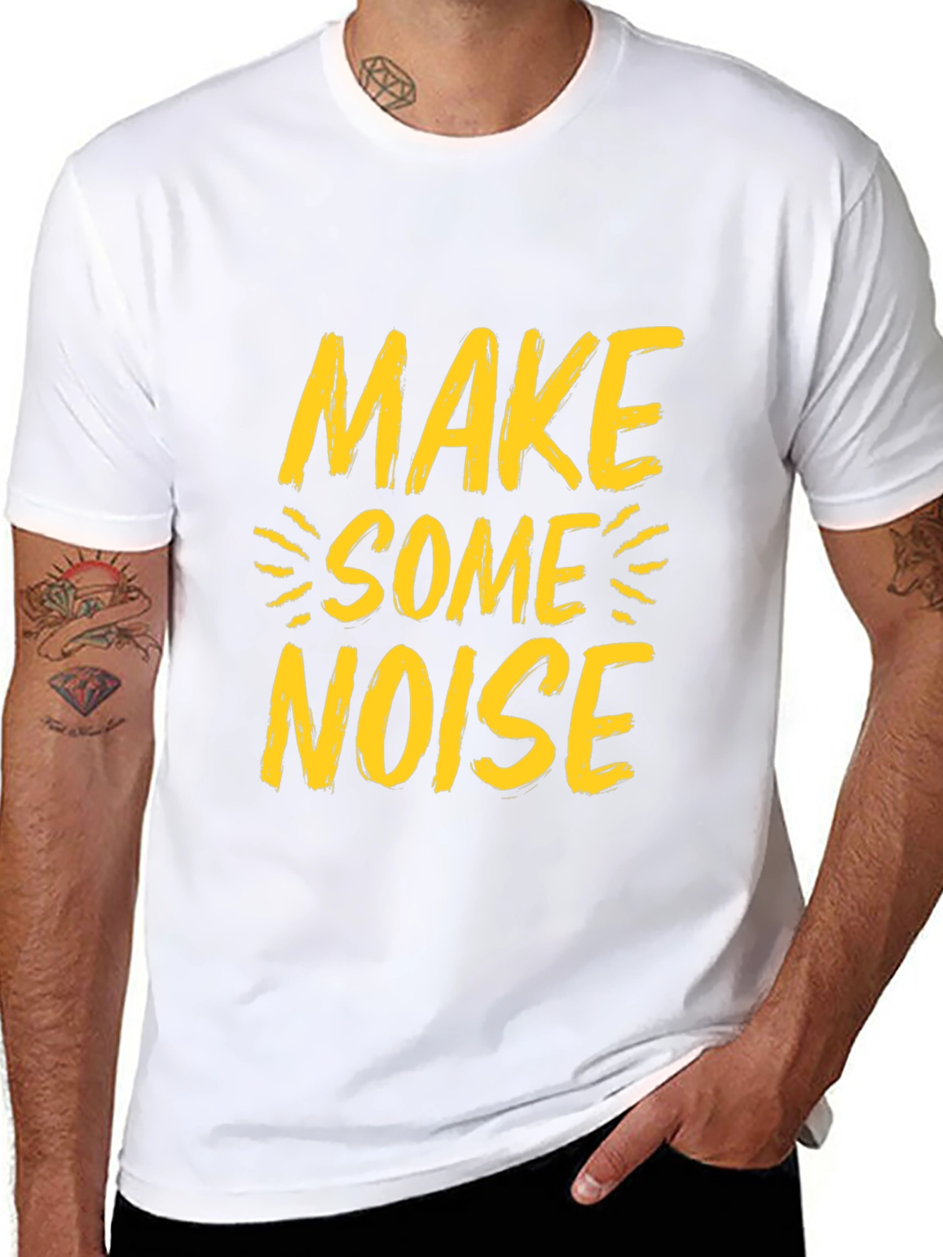 Make Some Noise Graphic Tee - Black
