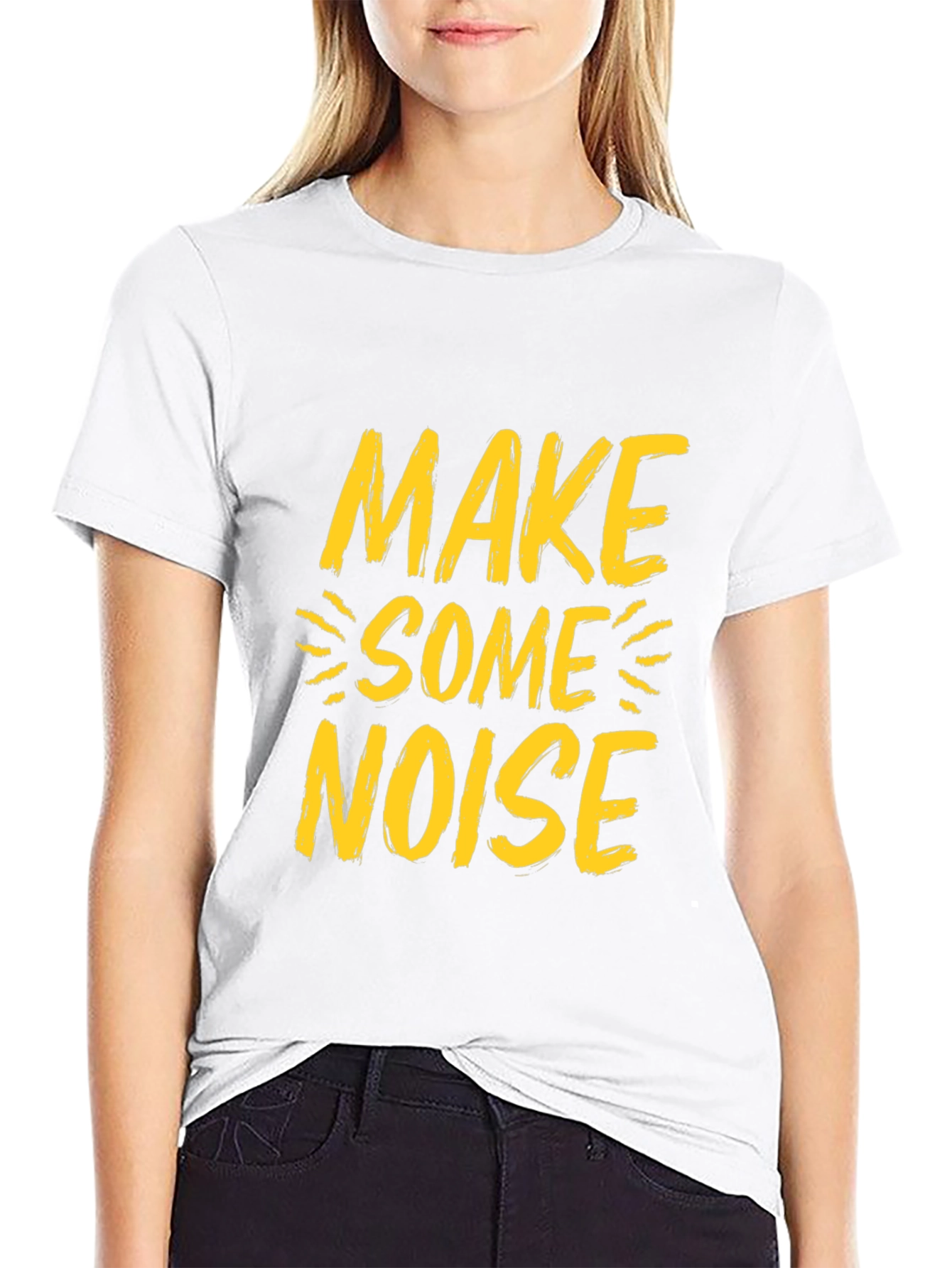 Make Some Noise Graphic Tee - Black