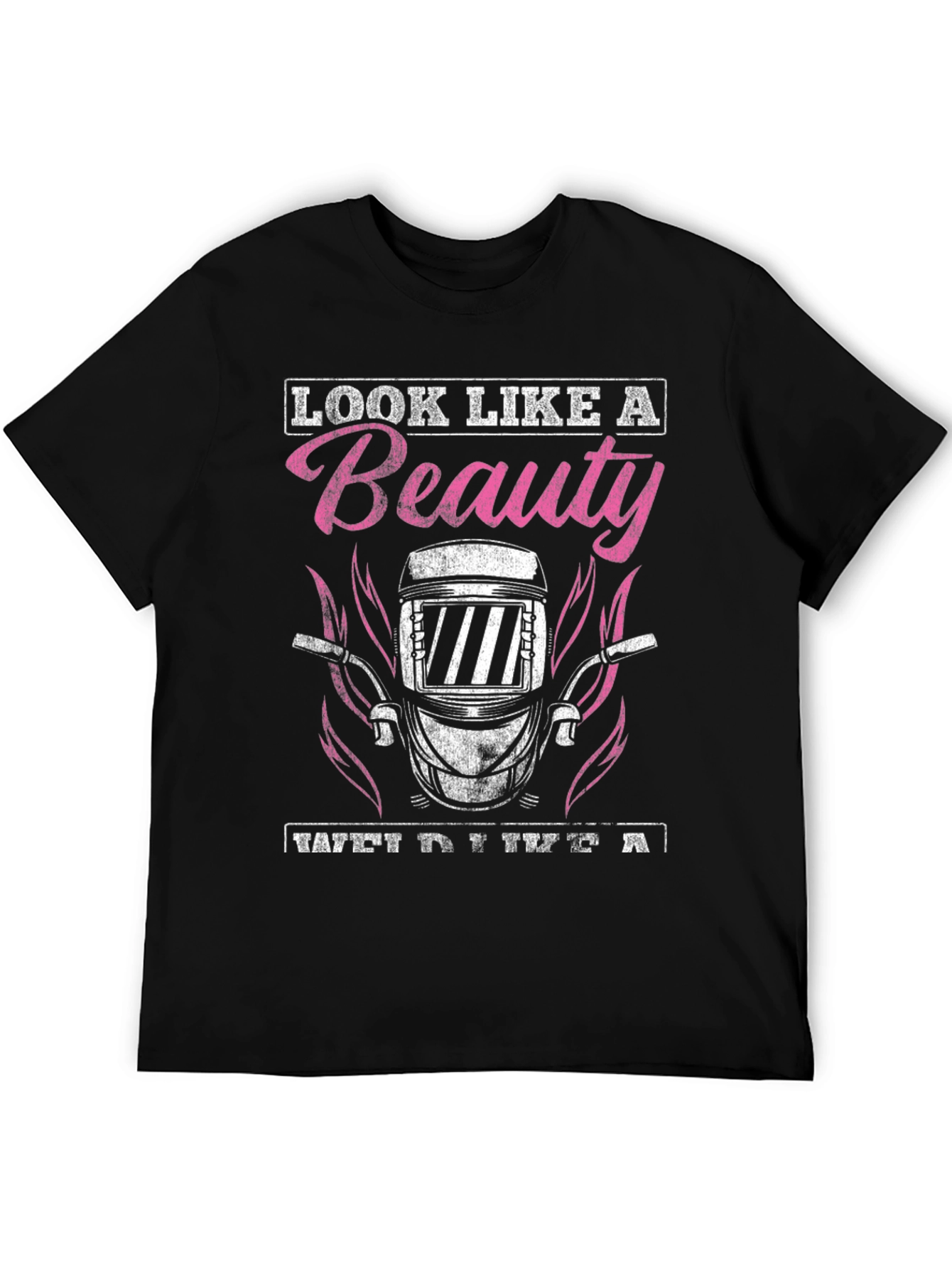 Beauty Welder Graphic T-Shirt - Black Cotton Blend