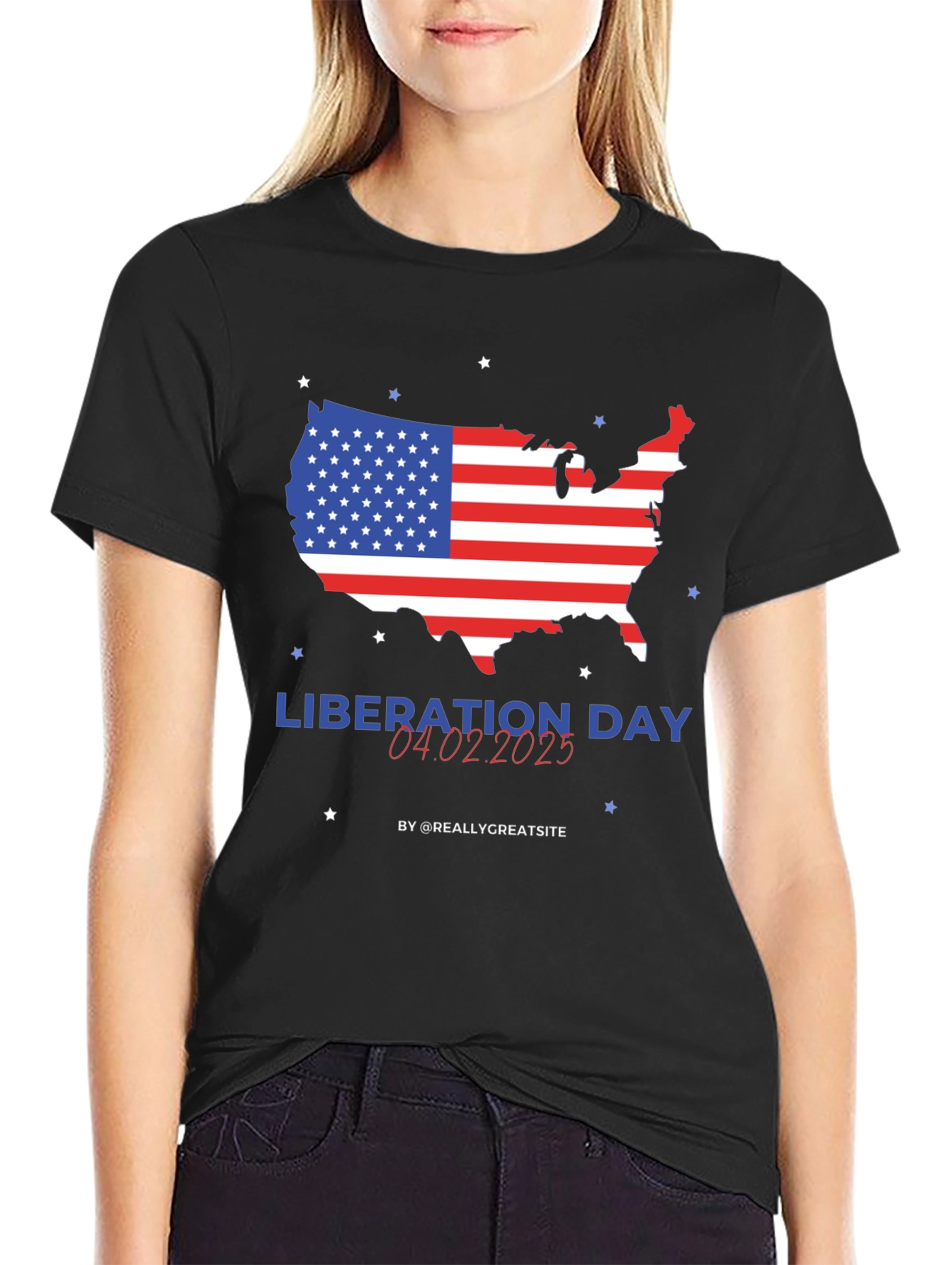 Liberation Day USA Map T-Shirt