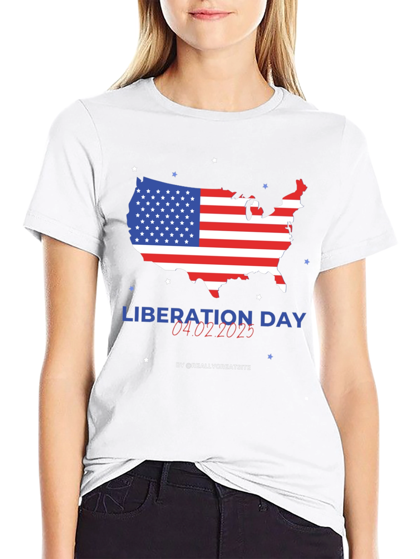 Liberation Day USA Map T-Shirt