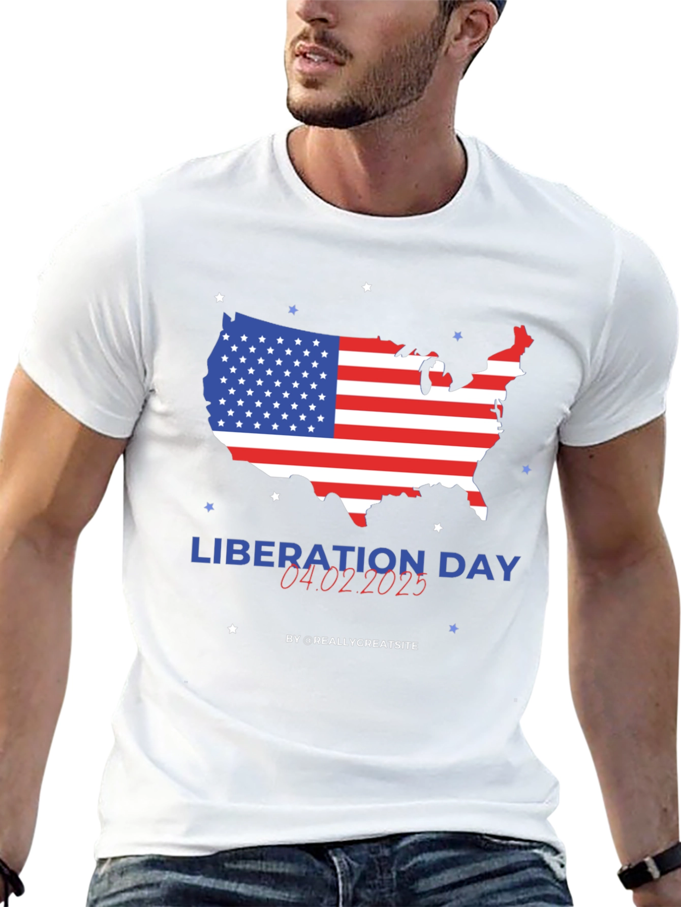 Liberation Day USA Map T-Shirt