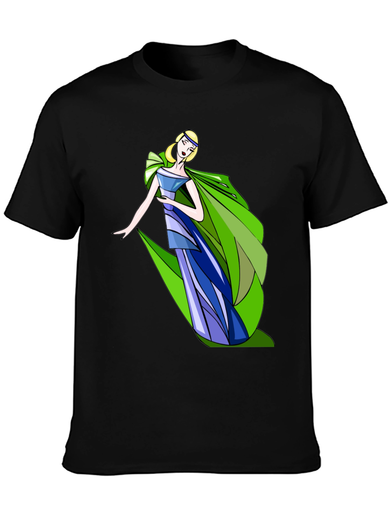 Elegant Woman T-Shirt - Artistic Fashion Tee