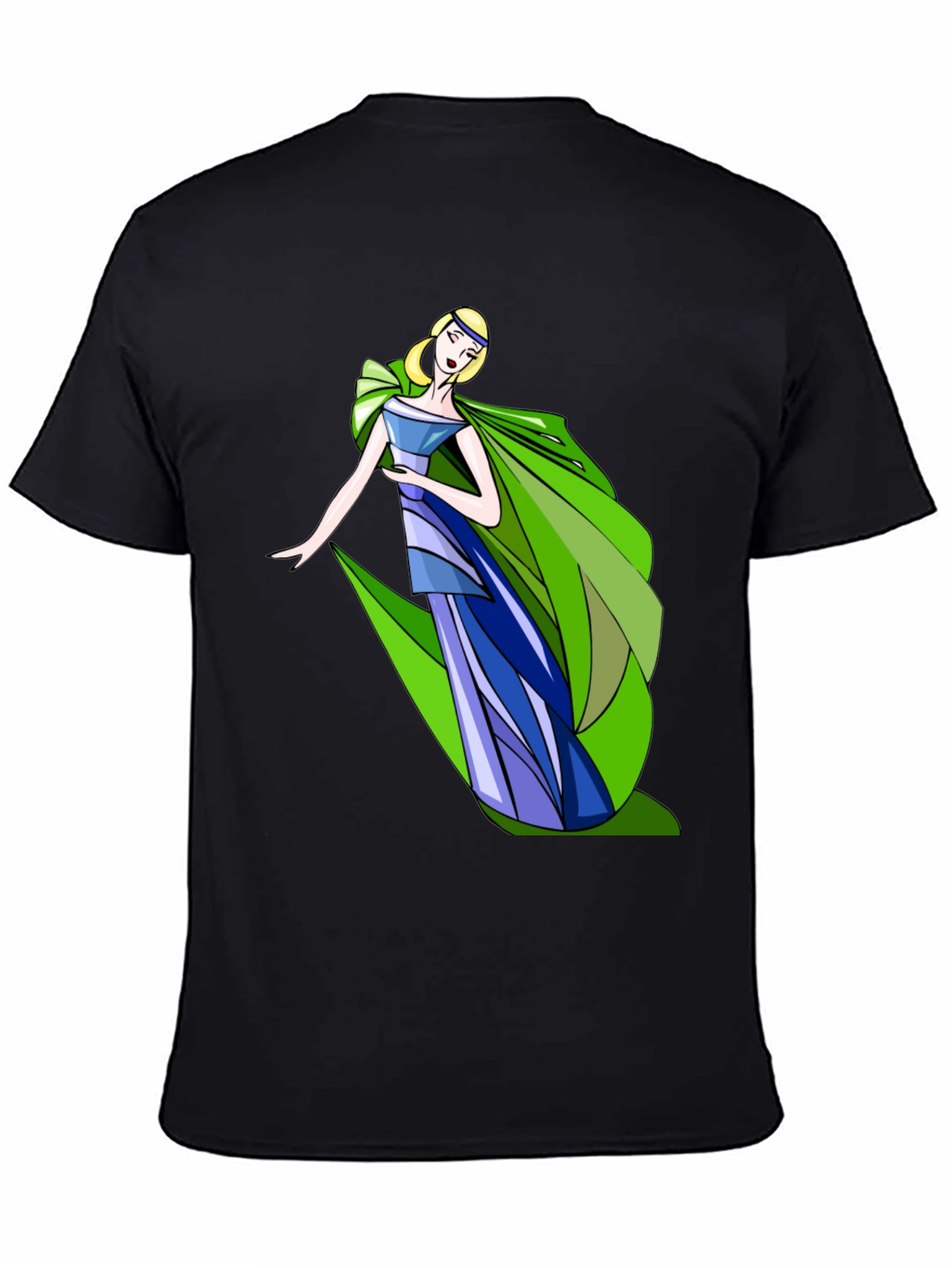 Elegant Woman T-Shirt - Artistic Fashion Tee