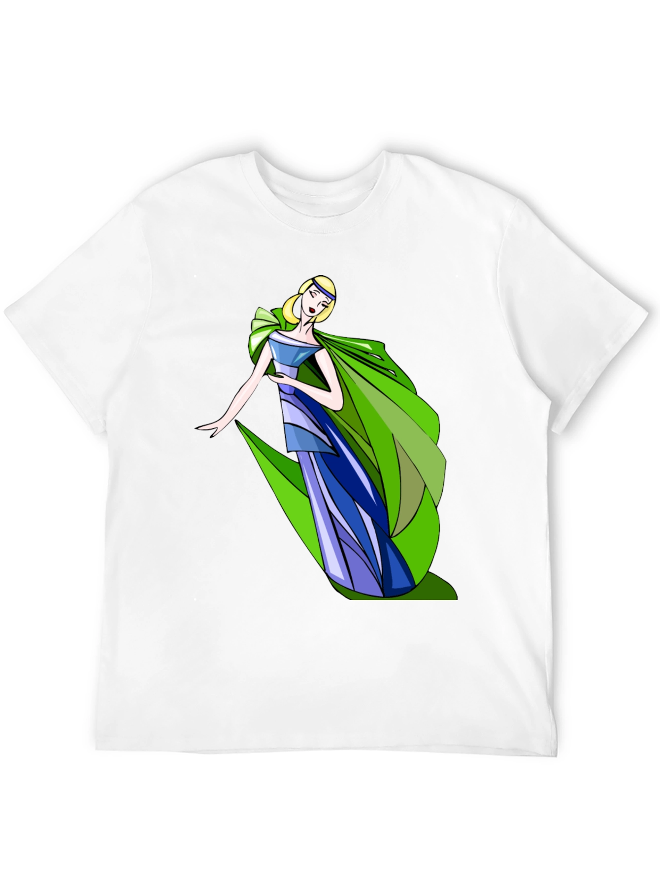 Elegant Woman T-Shirt - Artistic Fashion Tee
