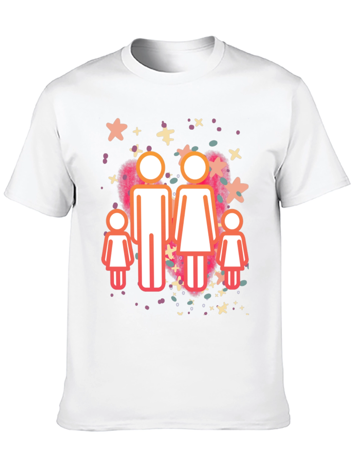 Family Graphic Tee - Black Cotton Blend Shirt