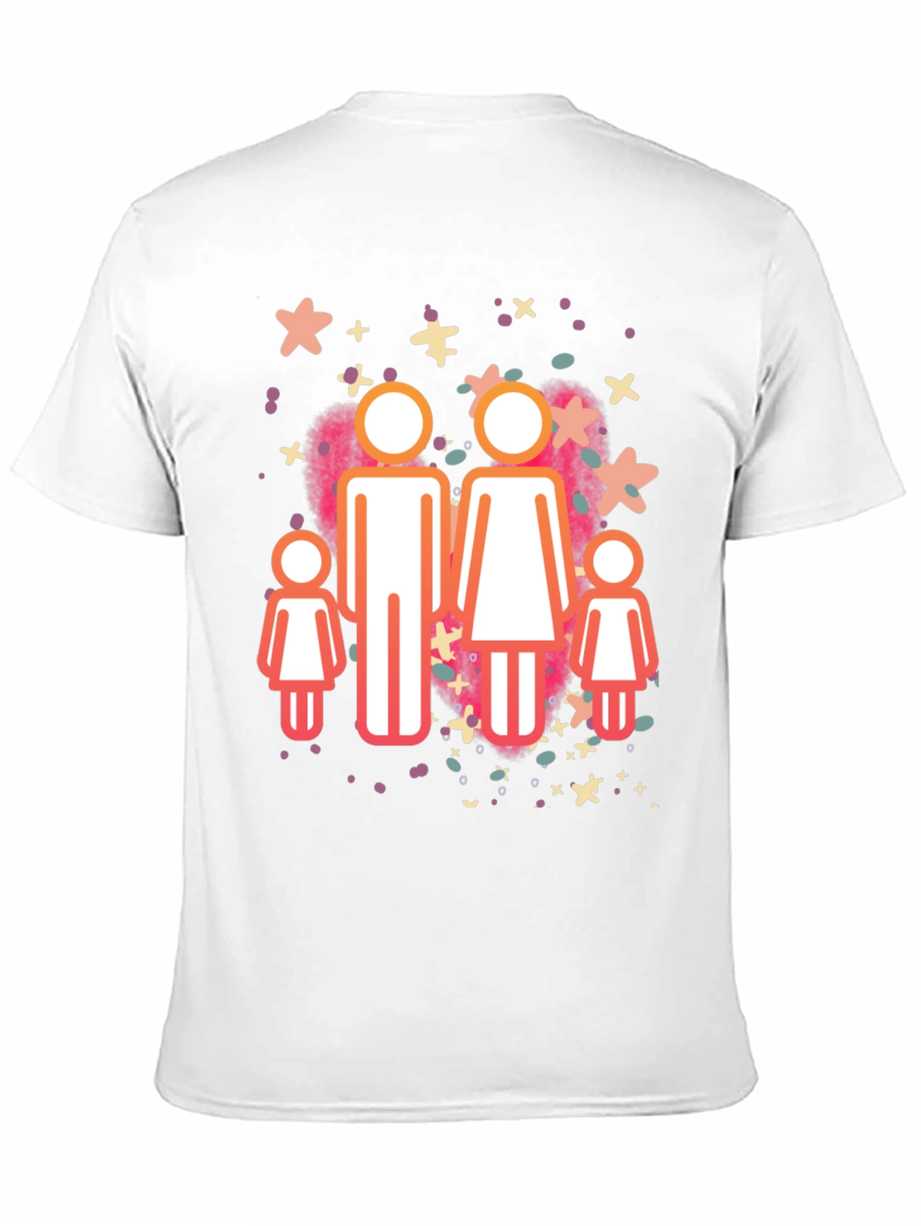 Family Graphic Tee - Black Cotton Blend Shirt