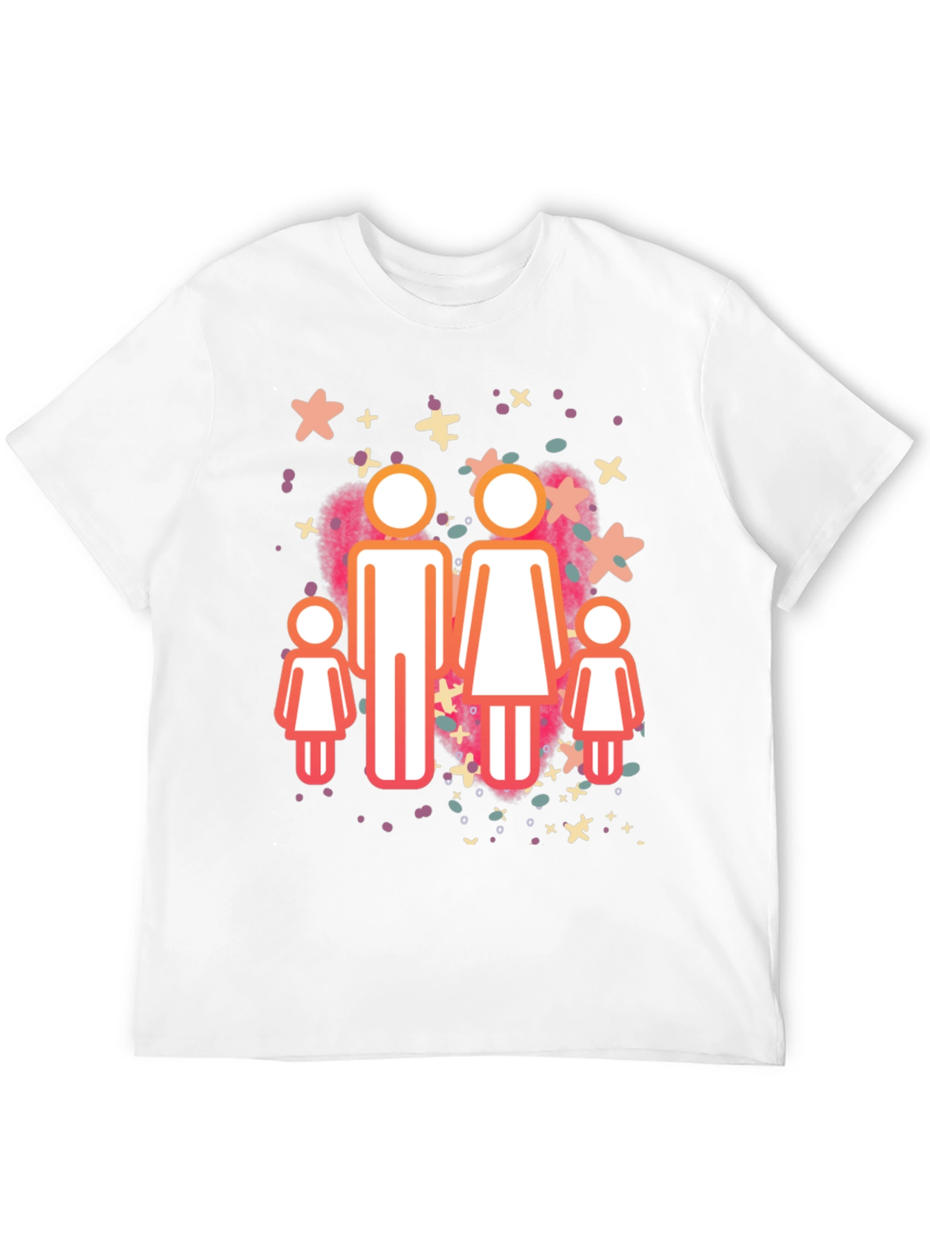 Family Graphic Tee - Black Cotton Blend Shirt