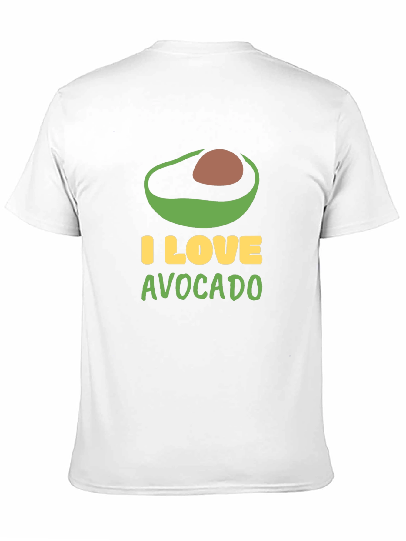 I Love Avocado Black T-Shirt