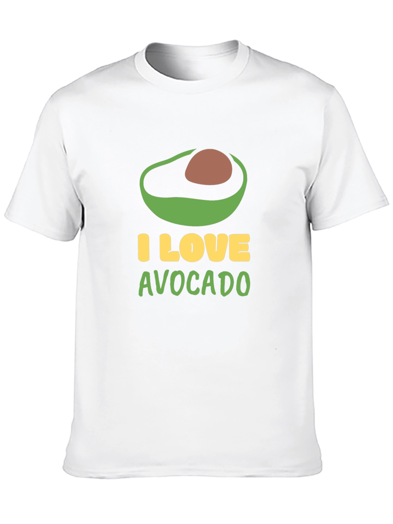 I Love Avocado Black T-Shirt