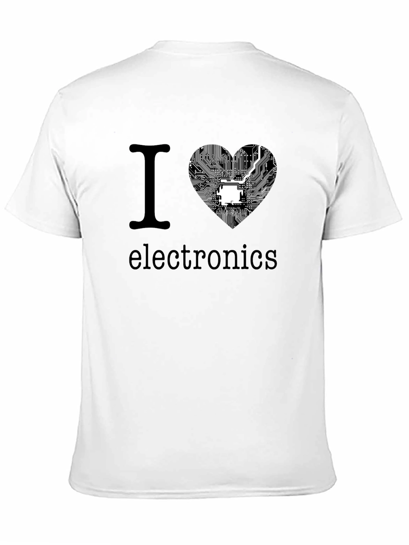I Heart Electronics T-Shirt - Circuit Board Heart Design