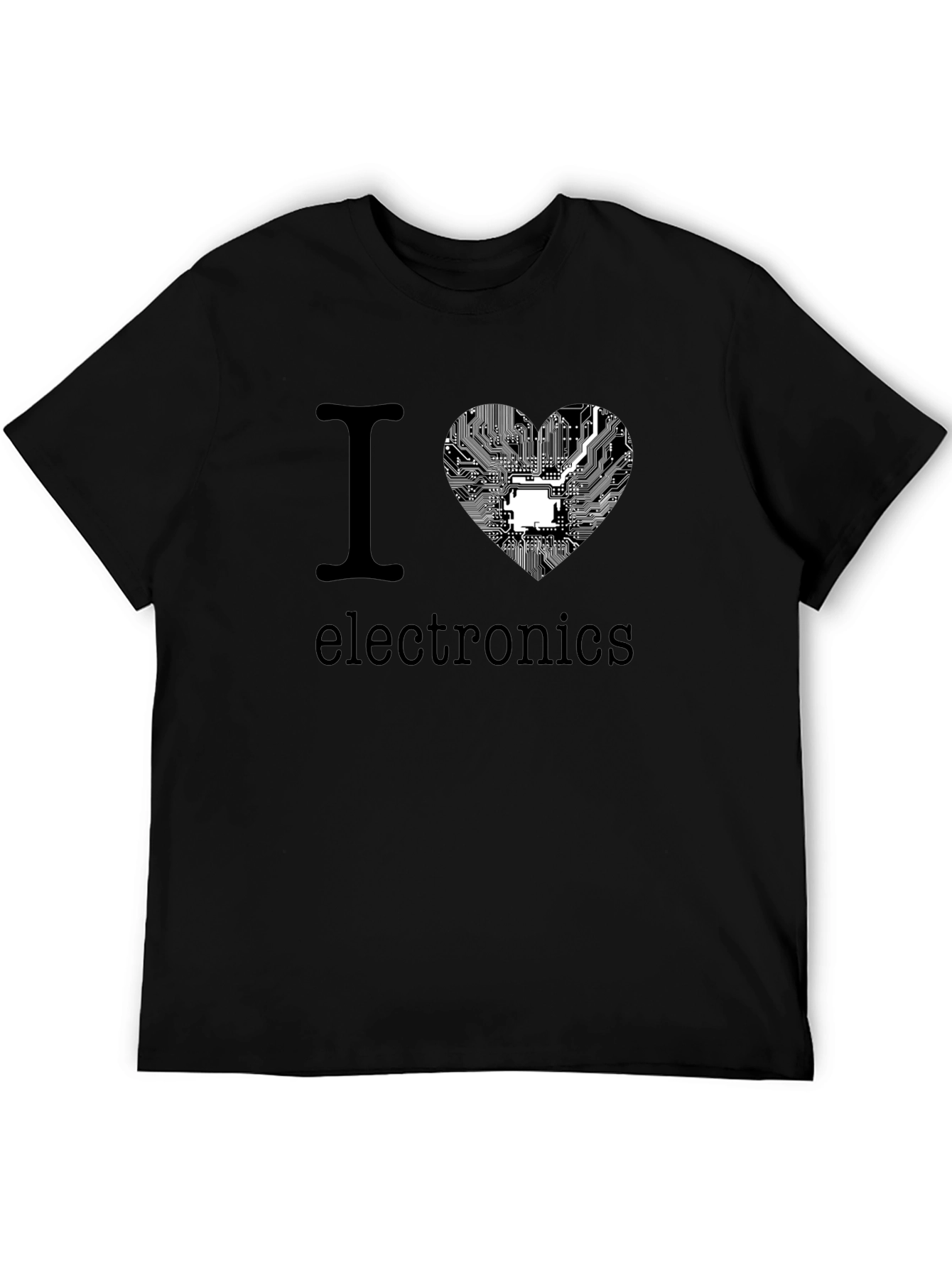 I Heart Electronics T-Shirt - Circuit Board Heart Design