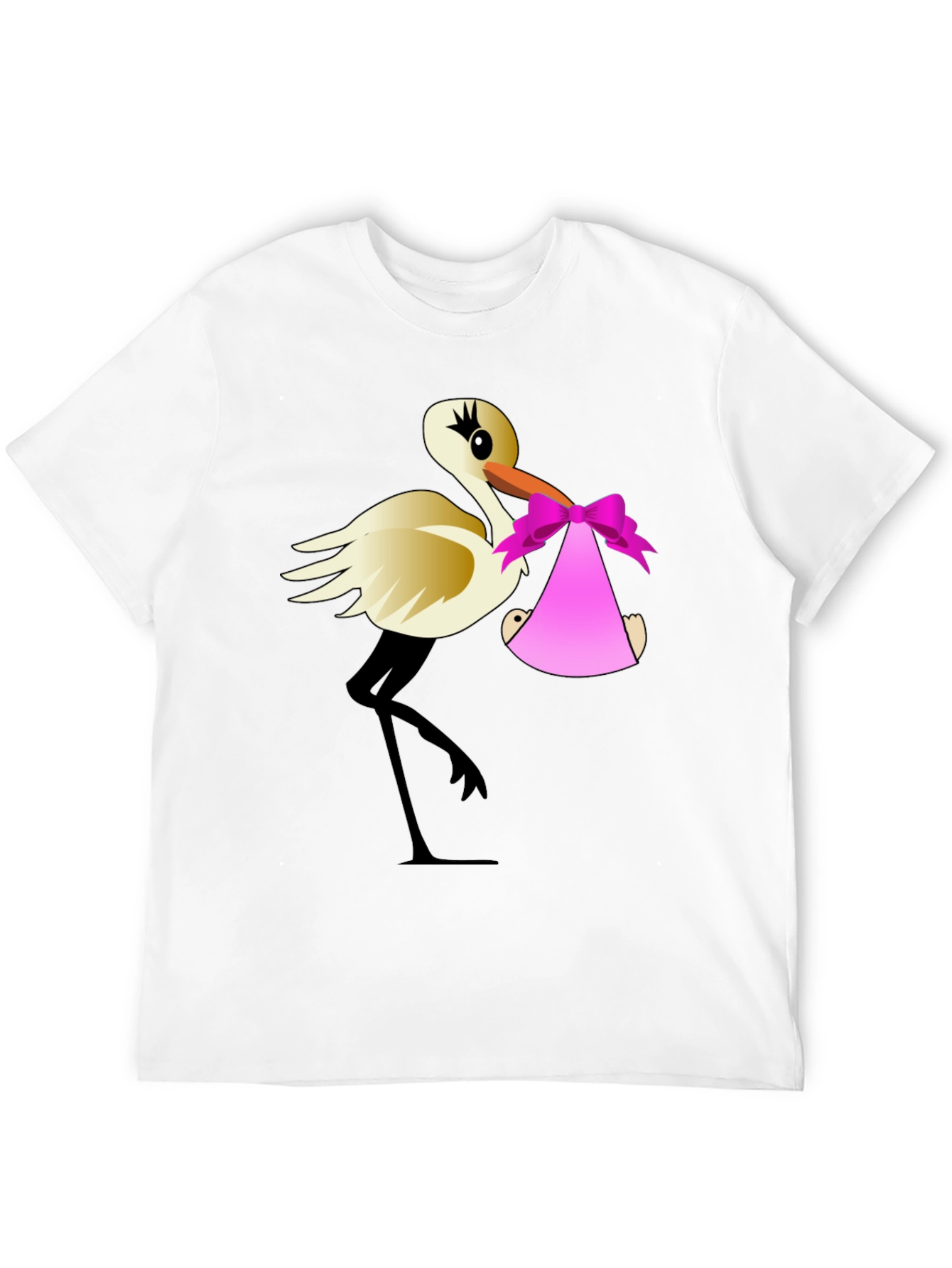 Stork Baby Delivery Graphic T-Shirt