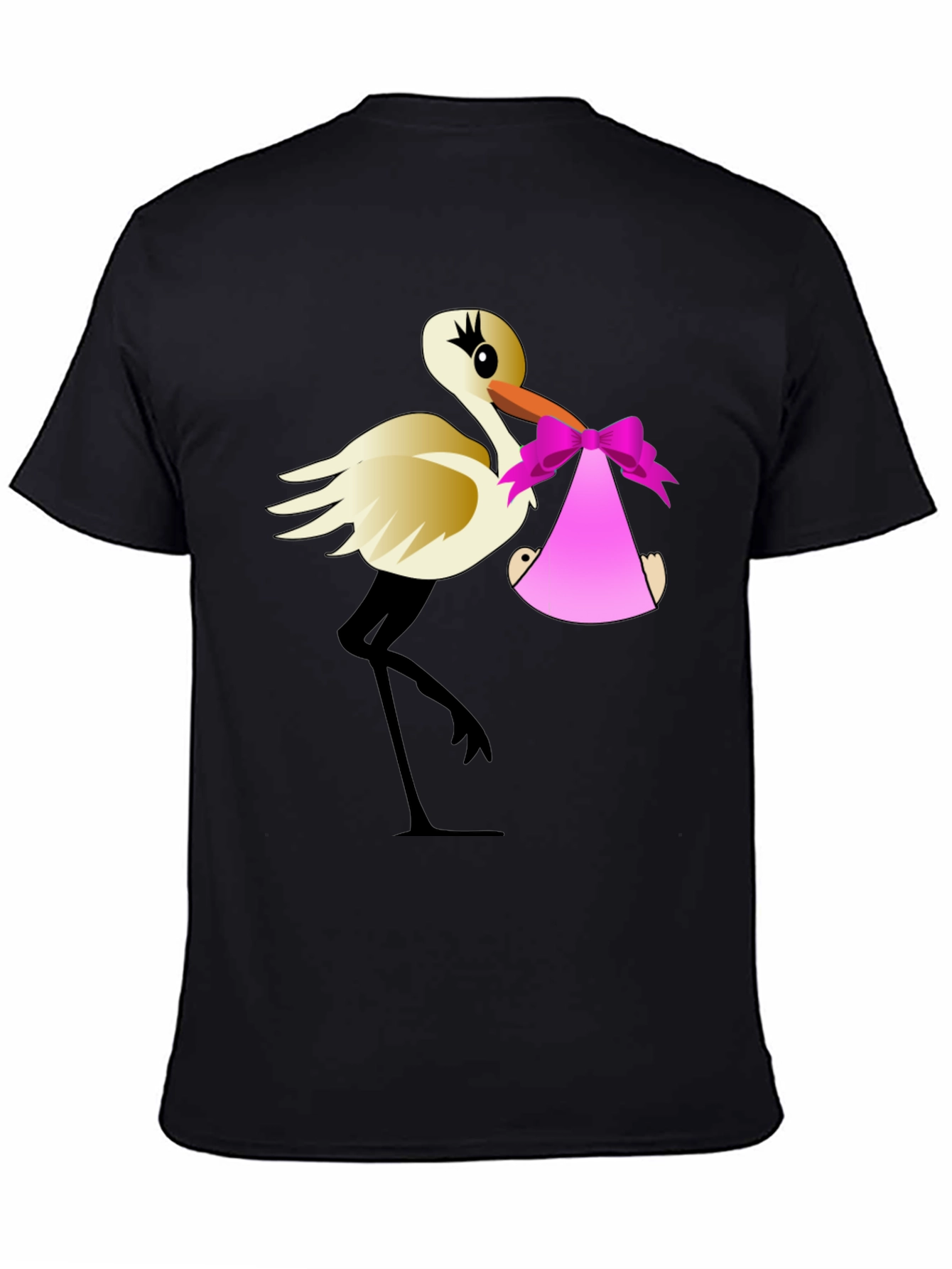 Stork Baby Delivery Graphic T-Shirt