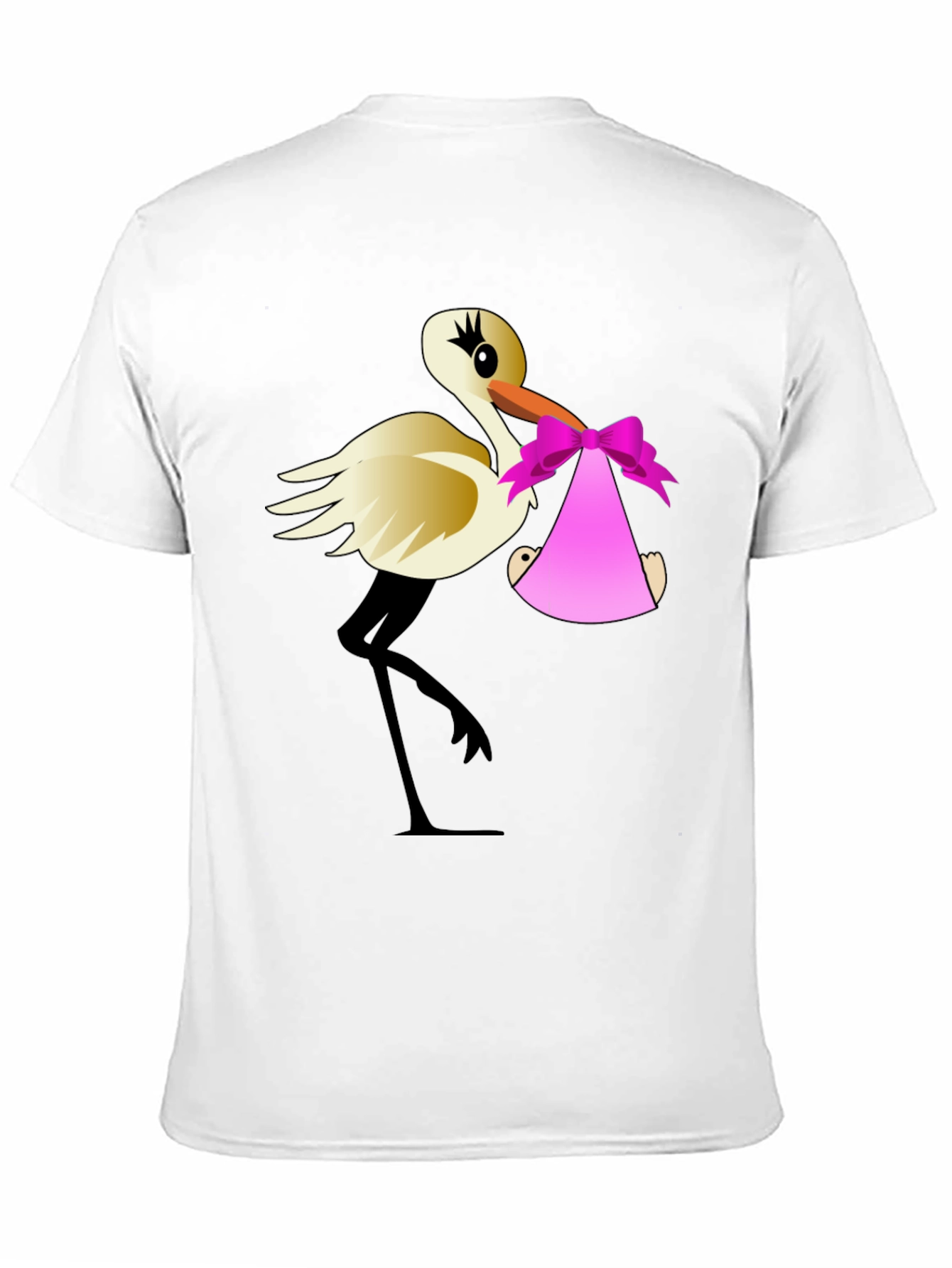 Stork Baby Delivery Graphic T-Shirt