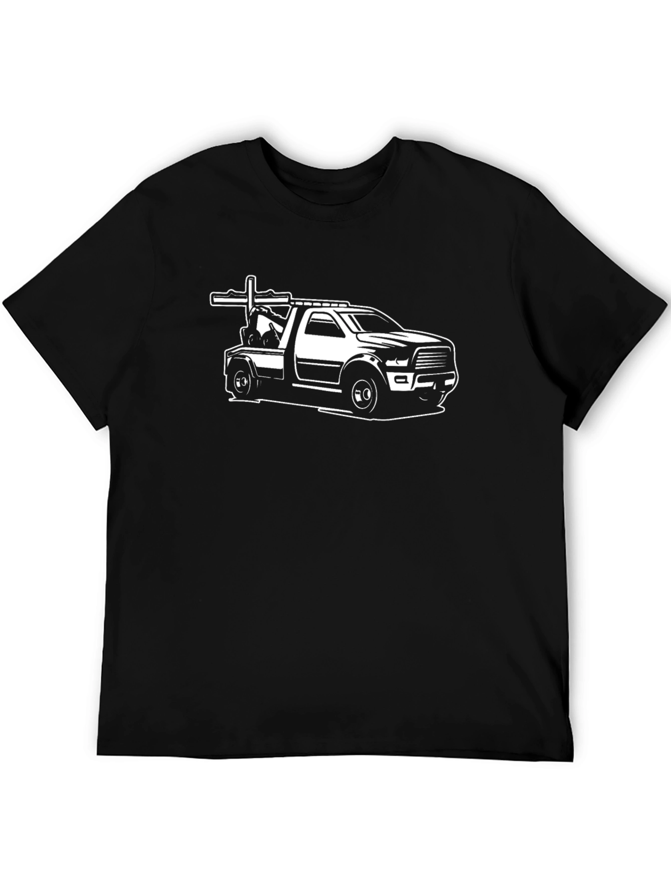 Tow Truck Graphic Tee - Black