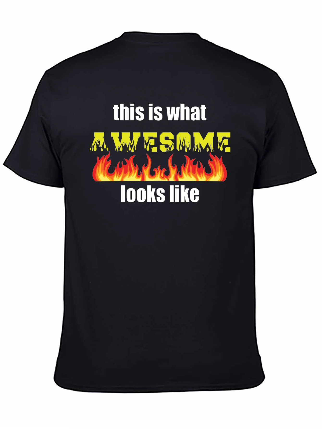 Awesome Flames T-Shirt - Cool Graphic Tee