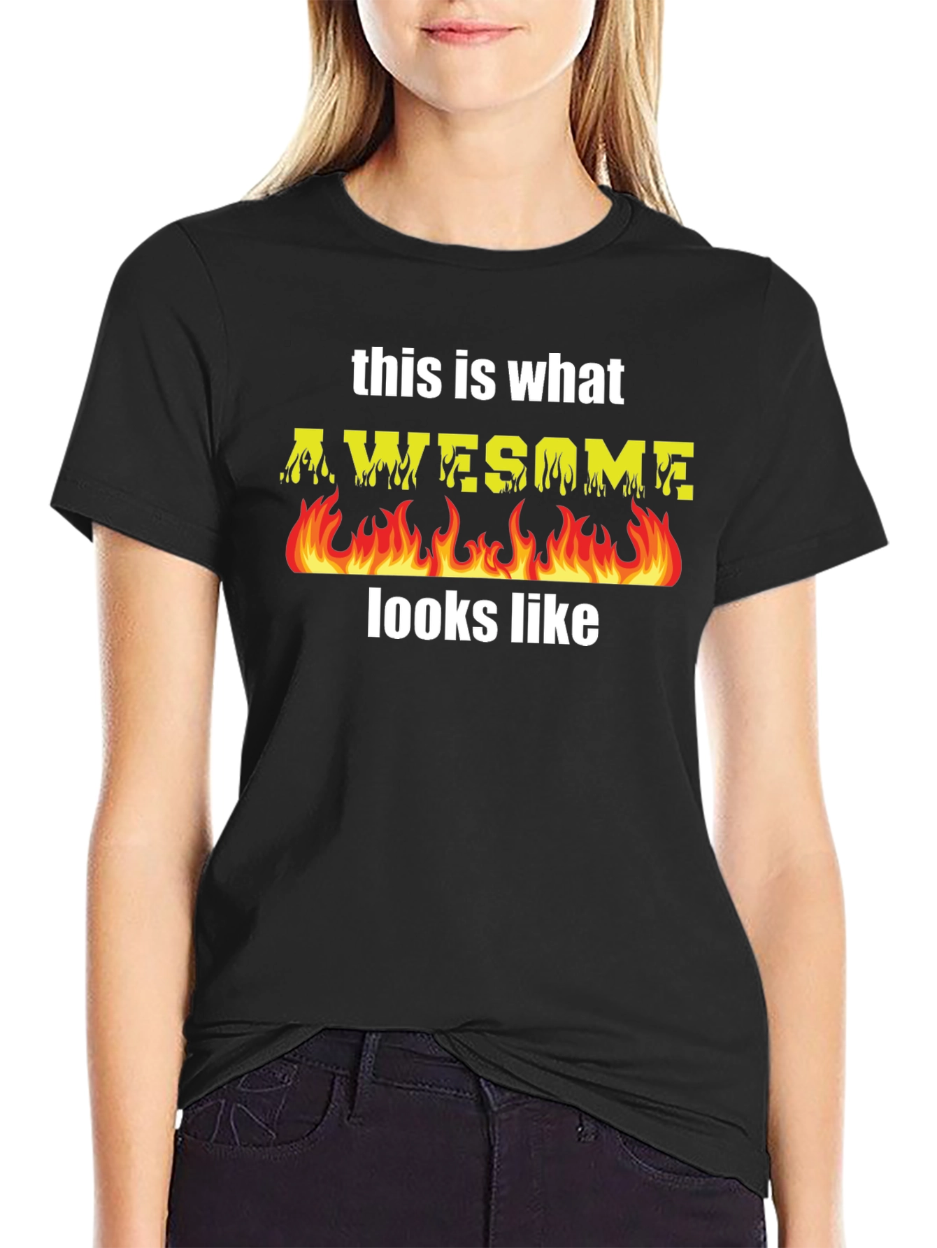 Awesome Flames T-Shirt - Cool Graphic Tee
