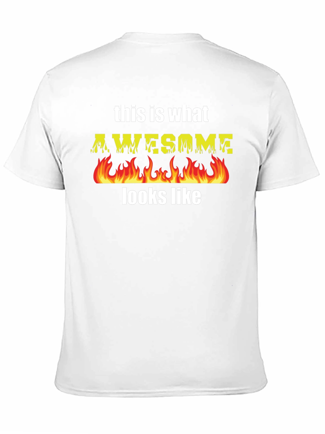 Awesome Flames T-Shirt - Cool Graphic Tee